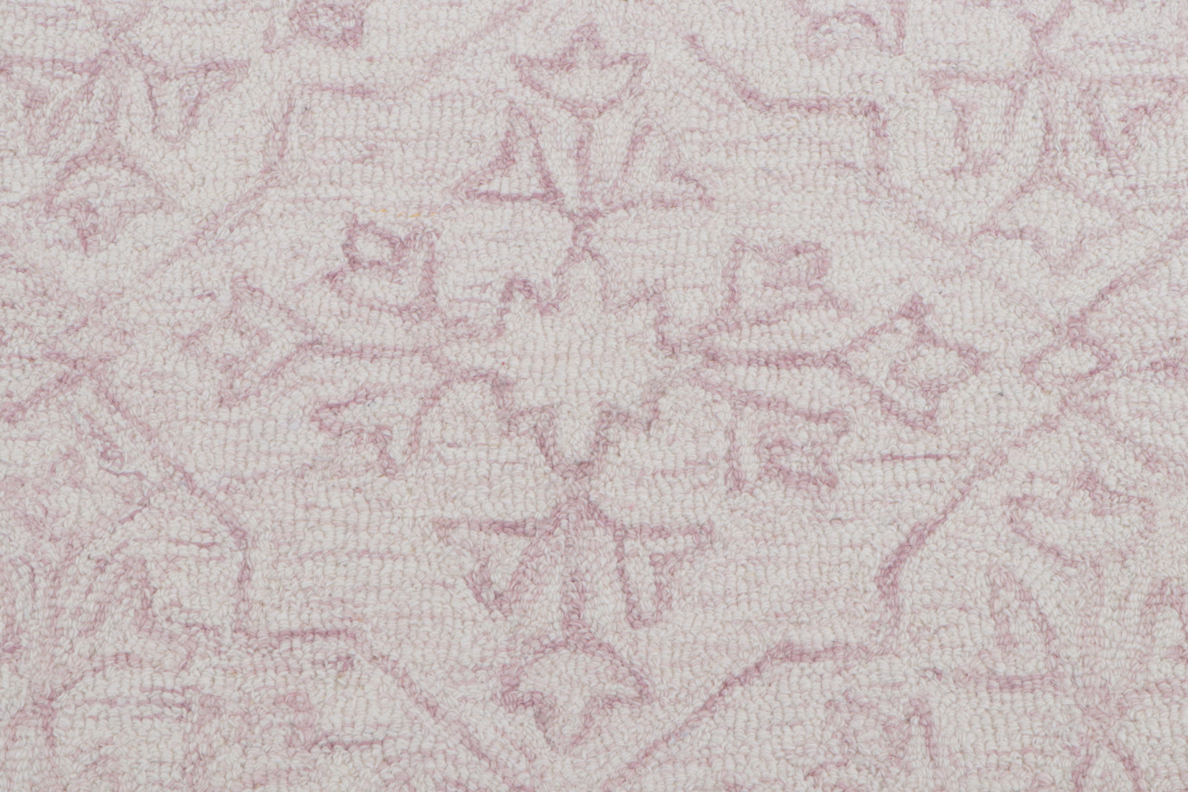 9'1 x 12' Hand-Tufted Threshold Argyle Blush Pink Room Sized Rug