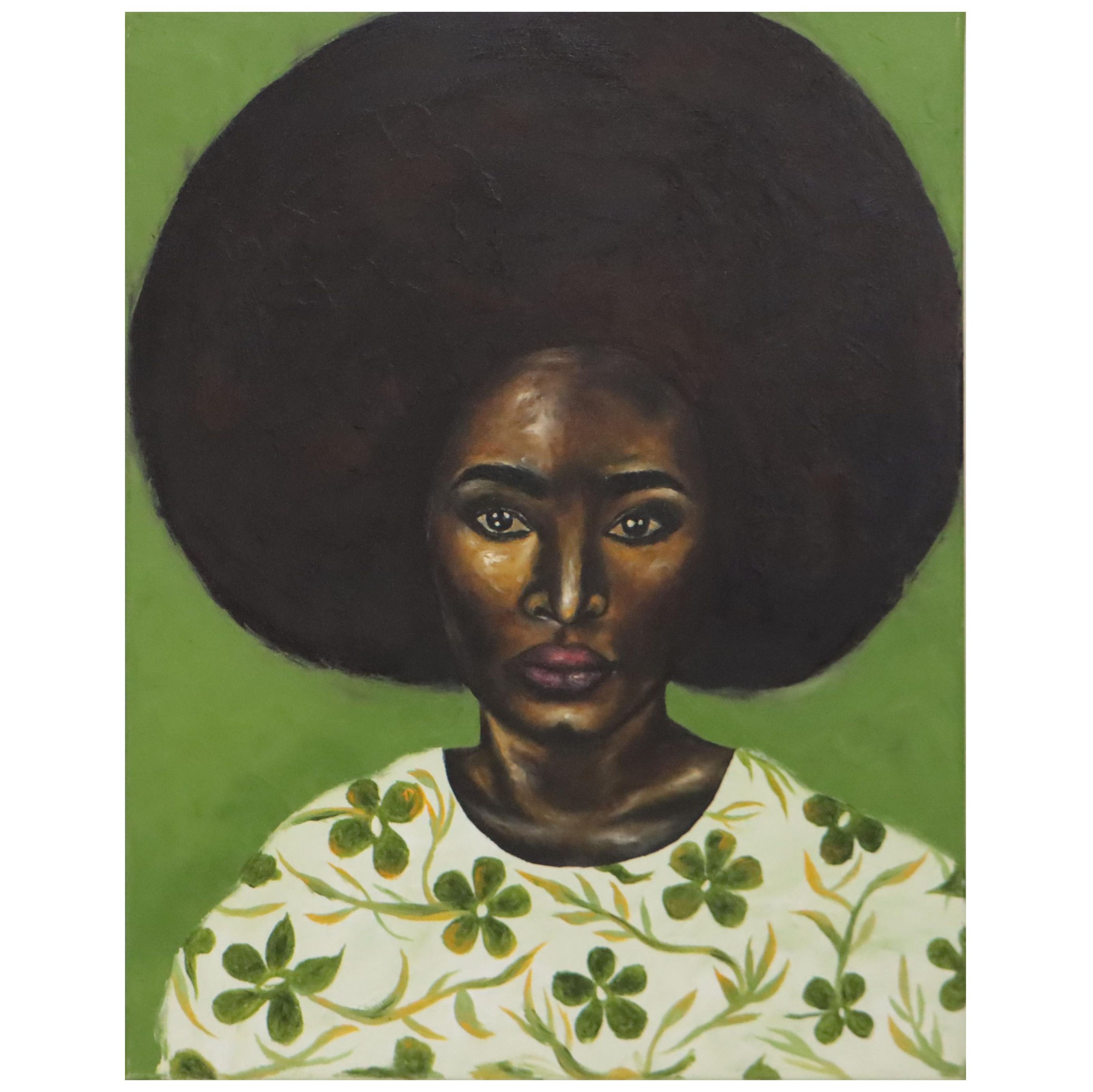 Oluwakemi Omowaire Oil Painting "Woman II," 21st Century