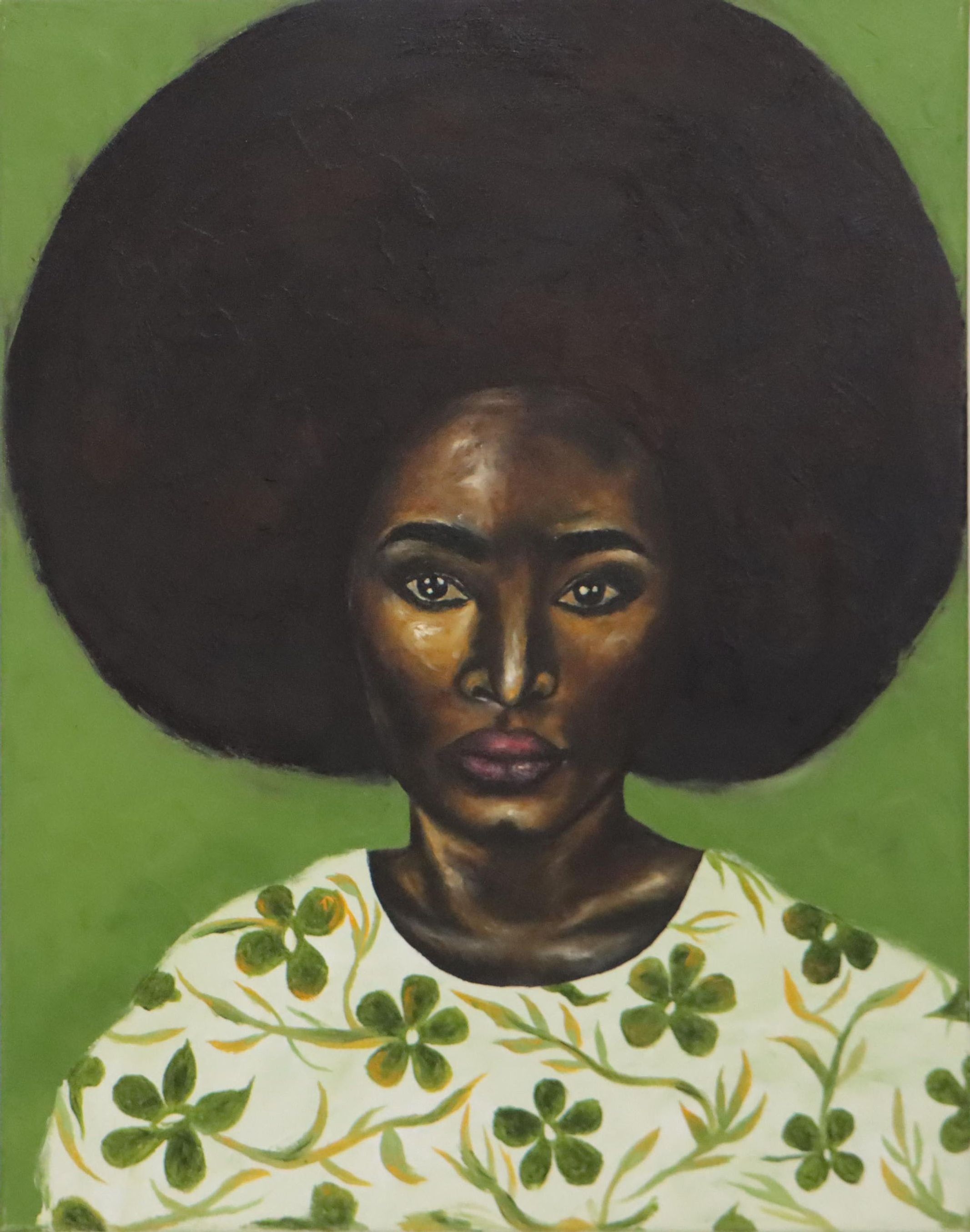 Oluwakemi Omowaire Oil Painting "Woman II," 21st Century
