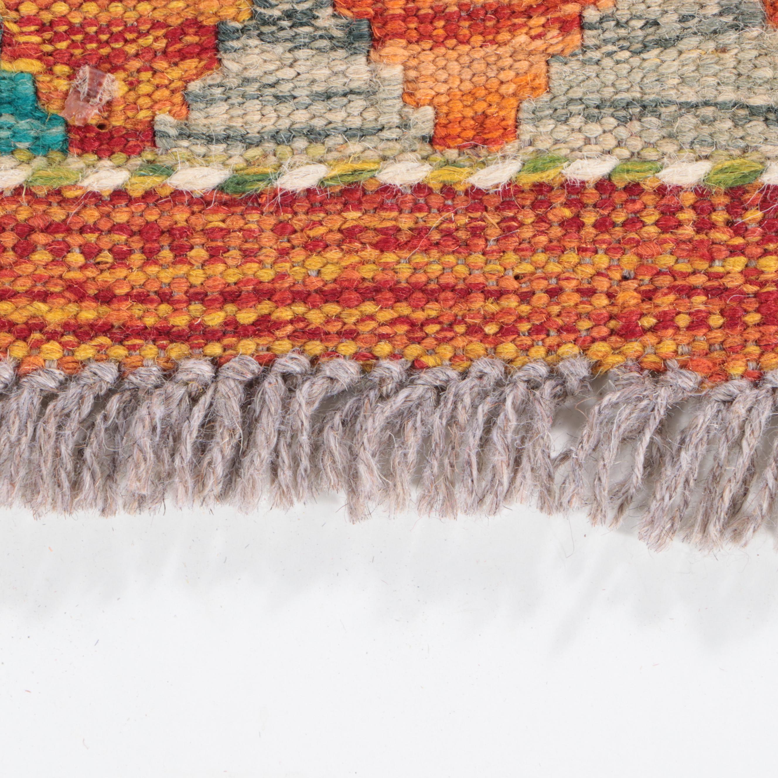 2'5 x 6'9 Handwoven Pakistani Kilim Carpet Runner