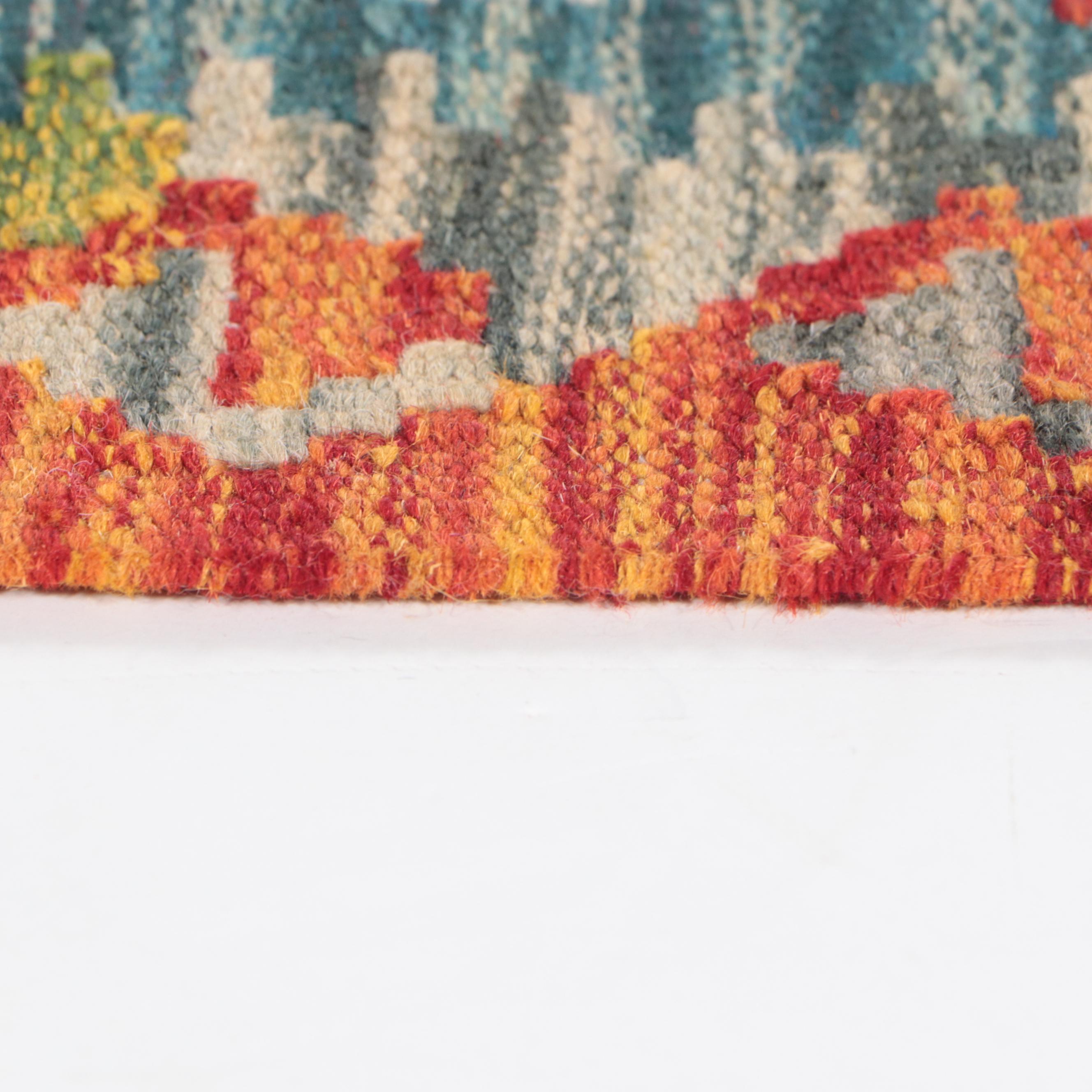 2'5 x 6'9 Handwoven Pakistani Kilim Carpet Runner