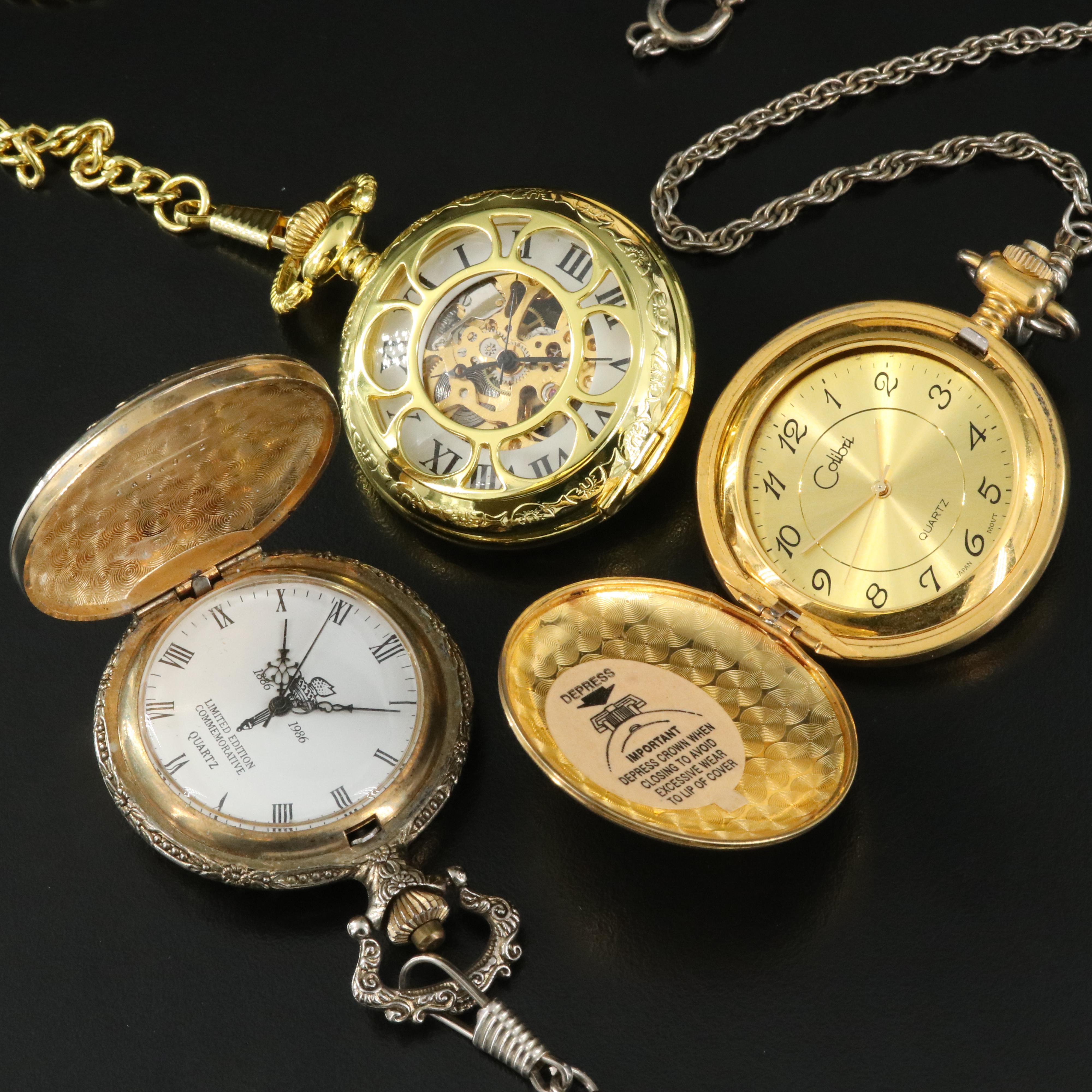 Contemporary Pocket Watch Selection Featuring Colibri
