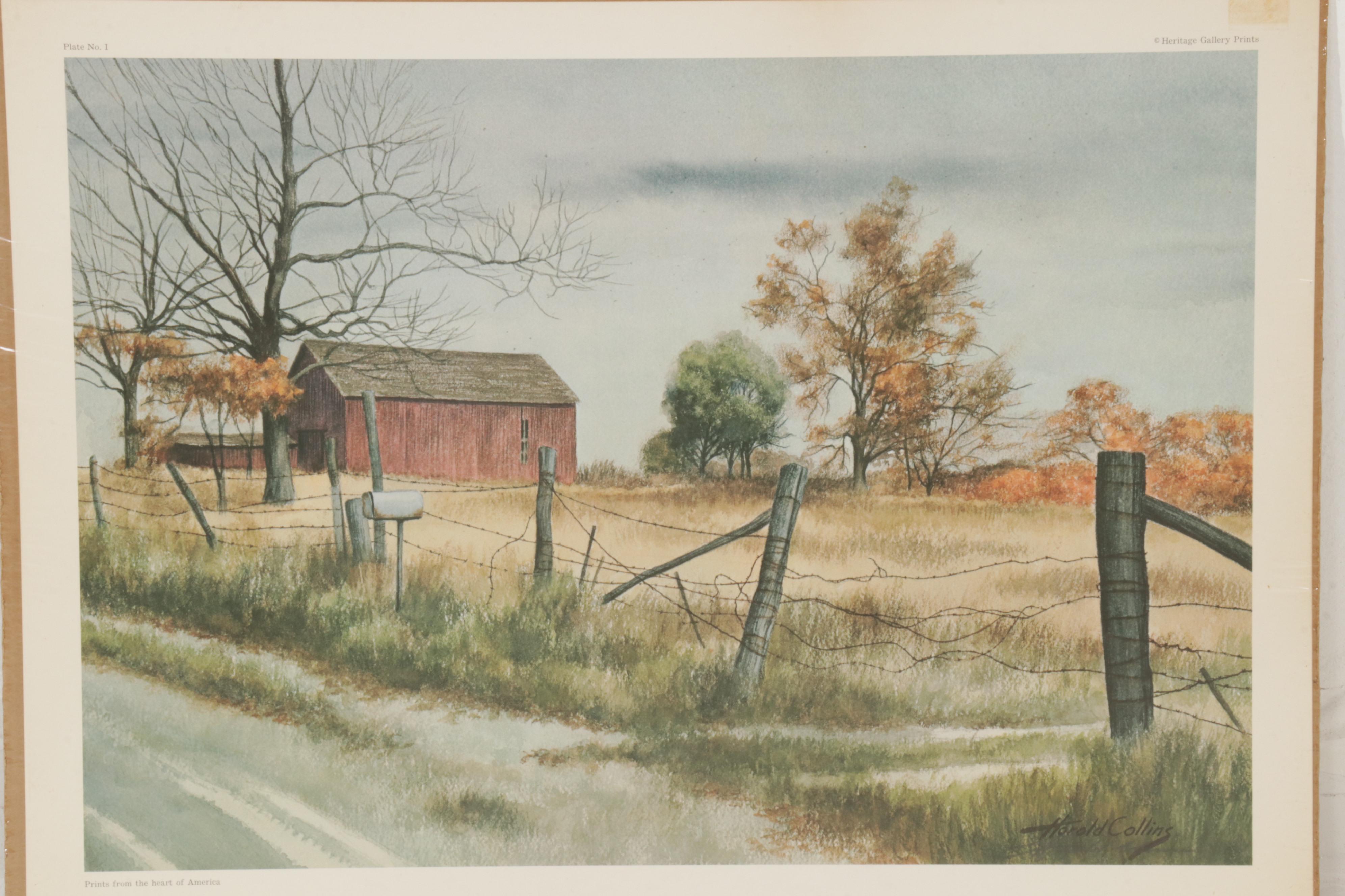 Harold Collins and Tom Kenney Offset Lithographs, Late 20th Century