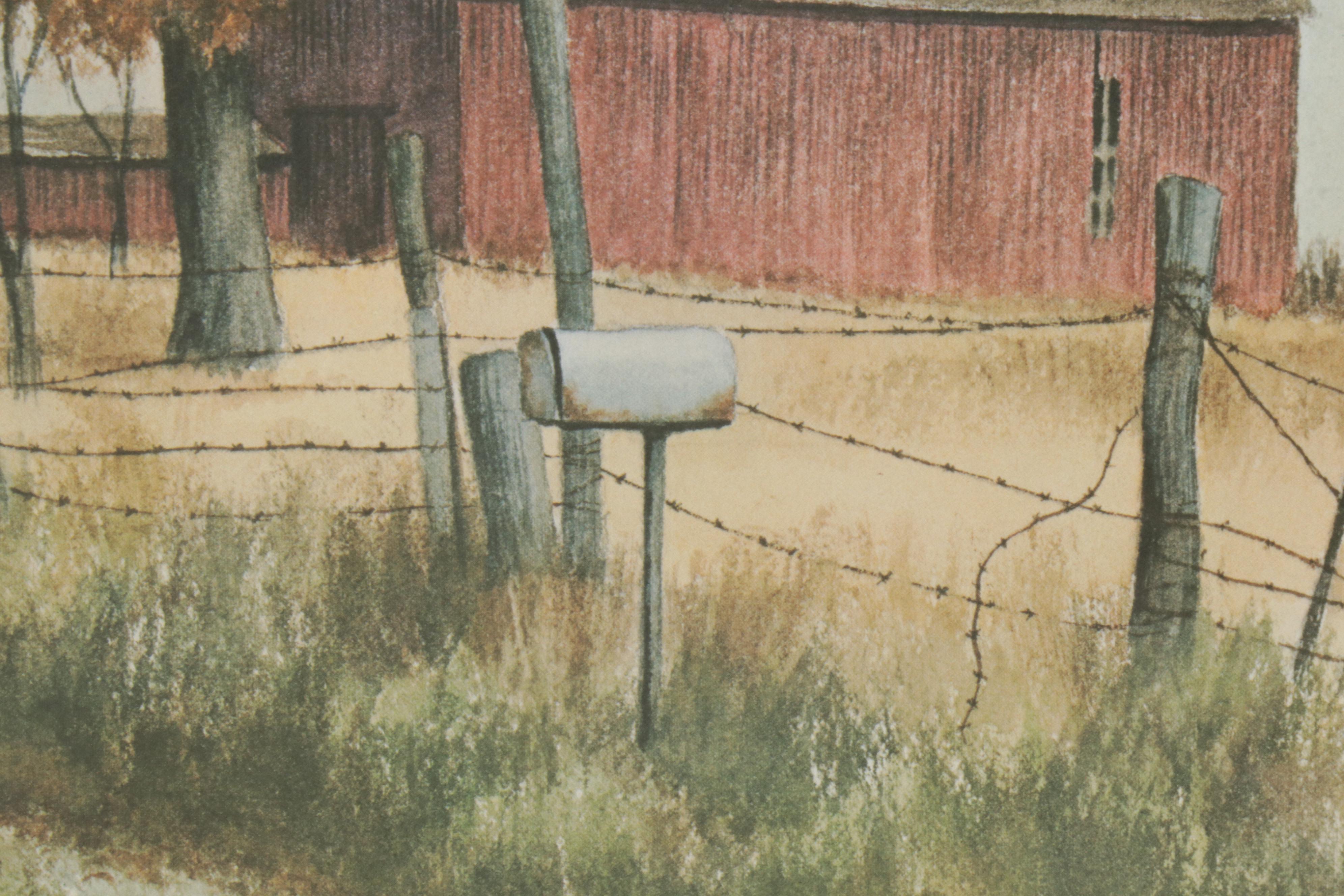 Harold Collins and Tom Kenney Offset Lithographs, Late 20th Century