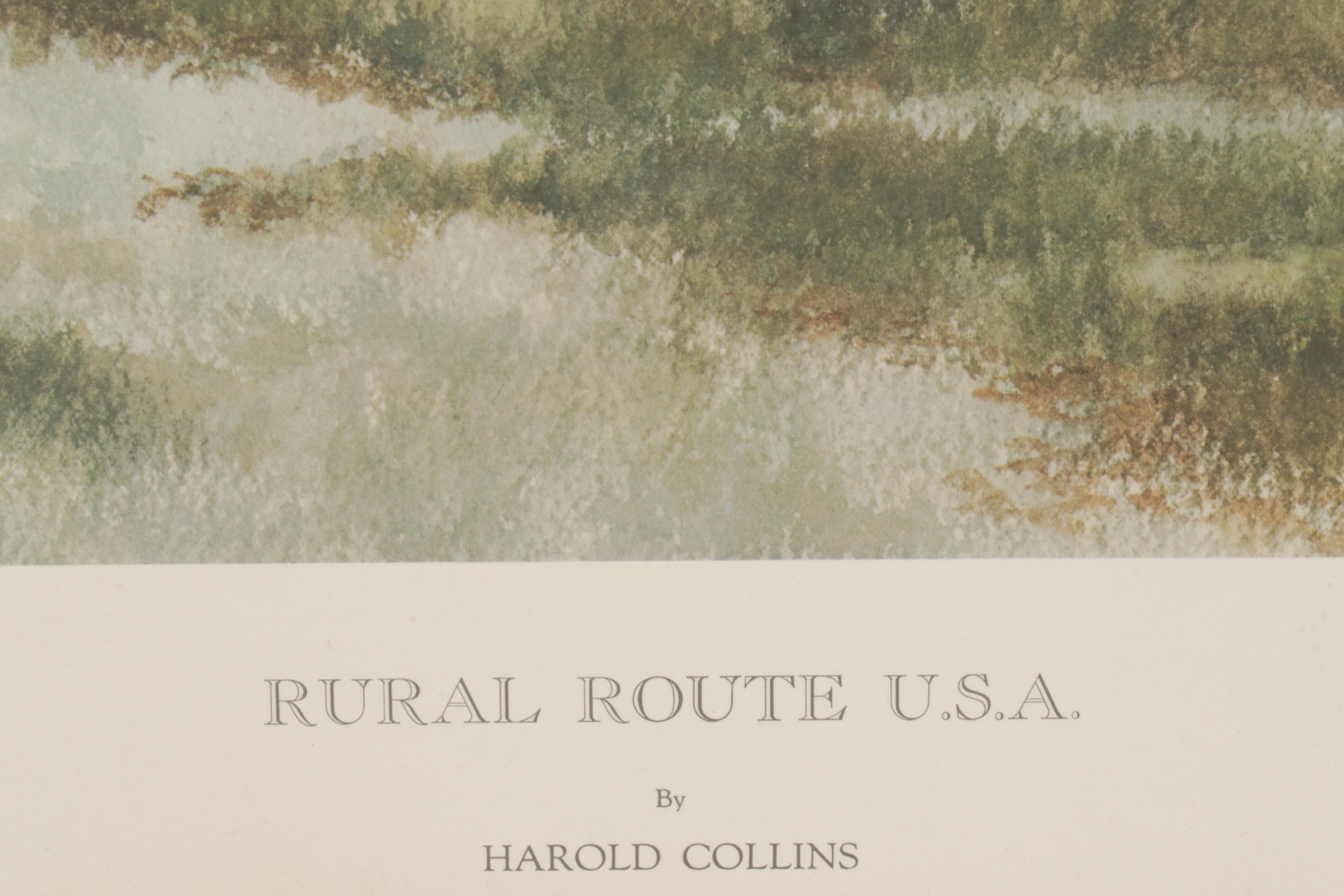Harold Collins and Tom Kenney Offset Lithographs, Late 20th Century