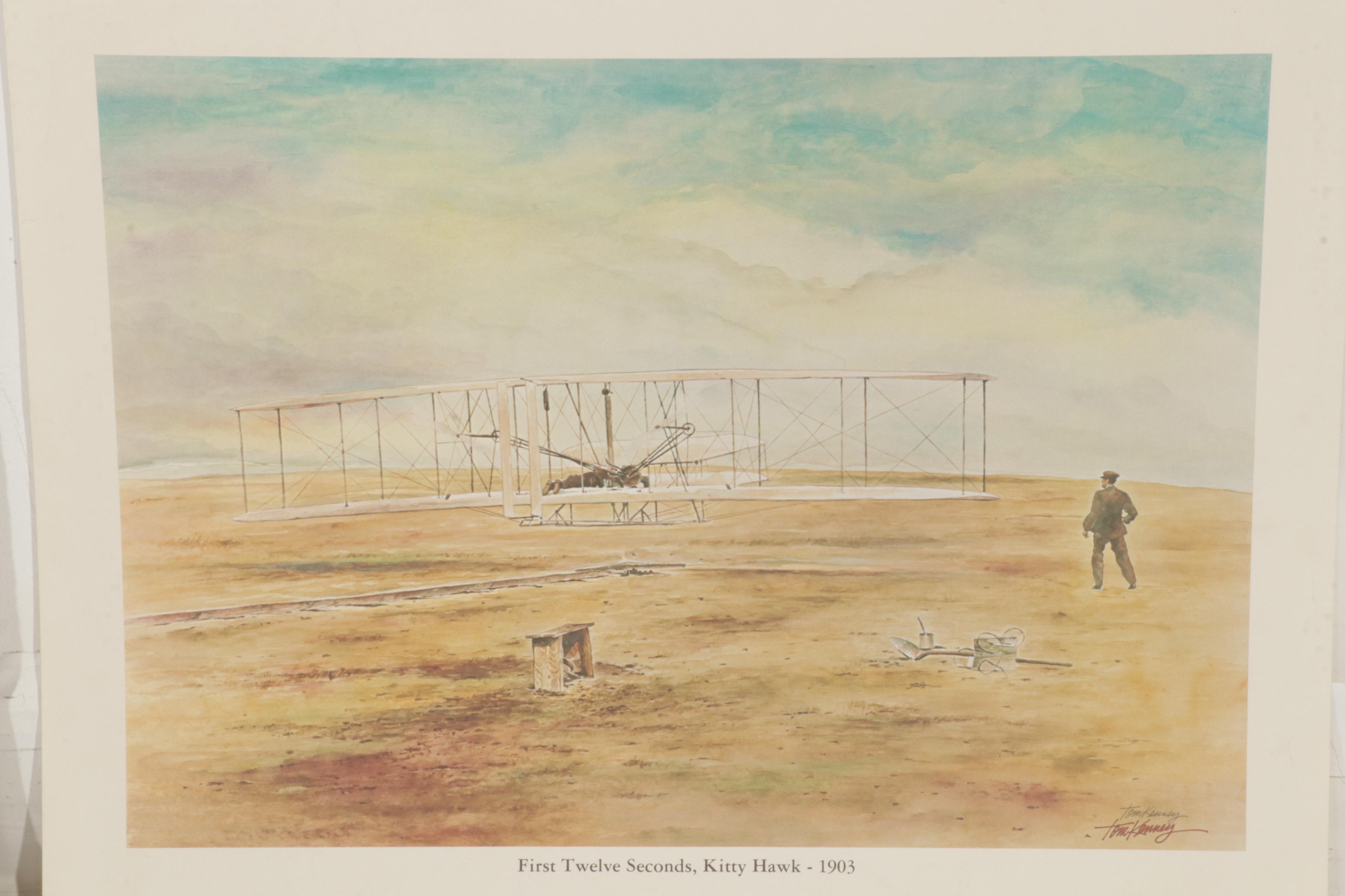 Harold Collins and Tom Kenney Offset Lithographs, Late 20th Century