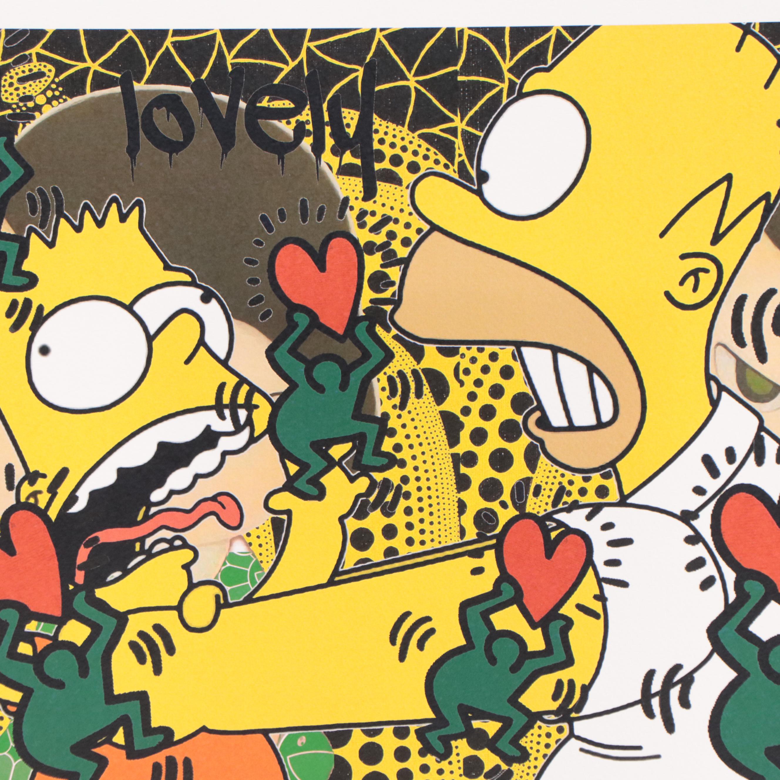 Death NYC Pop Art Graphic Print of The Simpsons, 2020