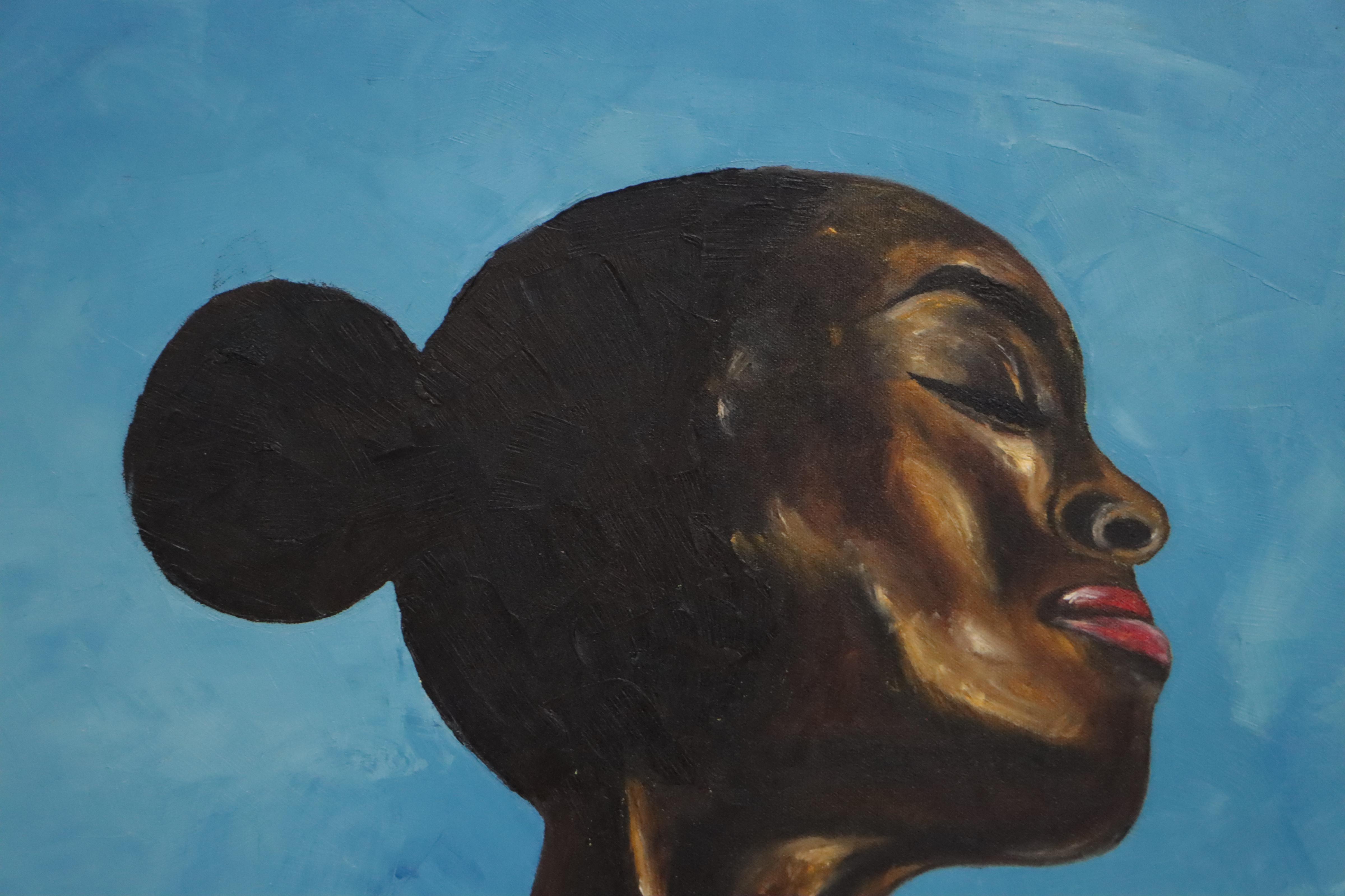 Oluwakemi Omowaire Oil Painting "I Stand By Me," 21st Century