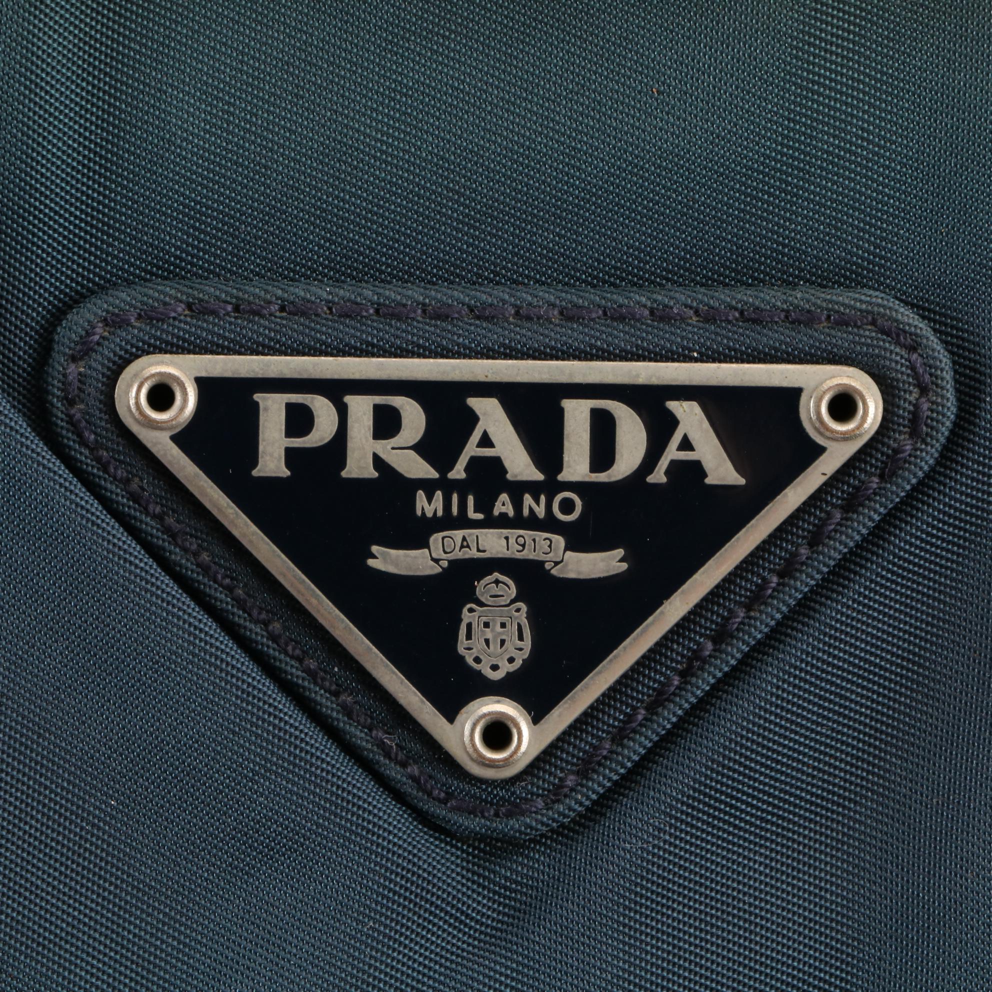 Prada Small Zip Tote Bag in Nylon Gabardine