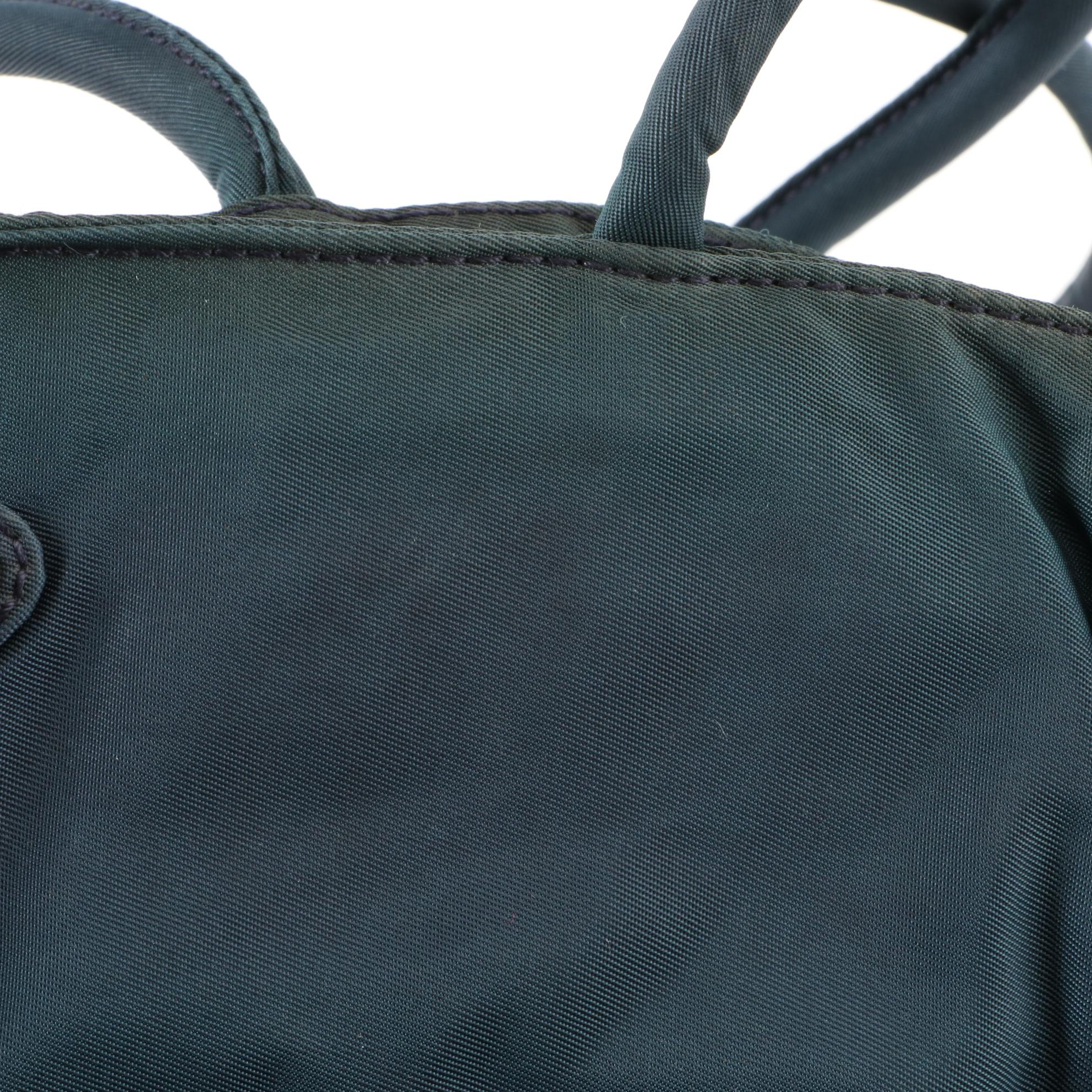 Prada Small Zip Tote Bag in Nylon Gabardine