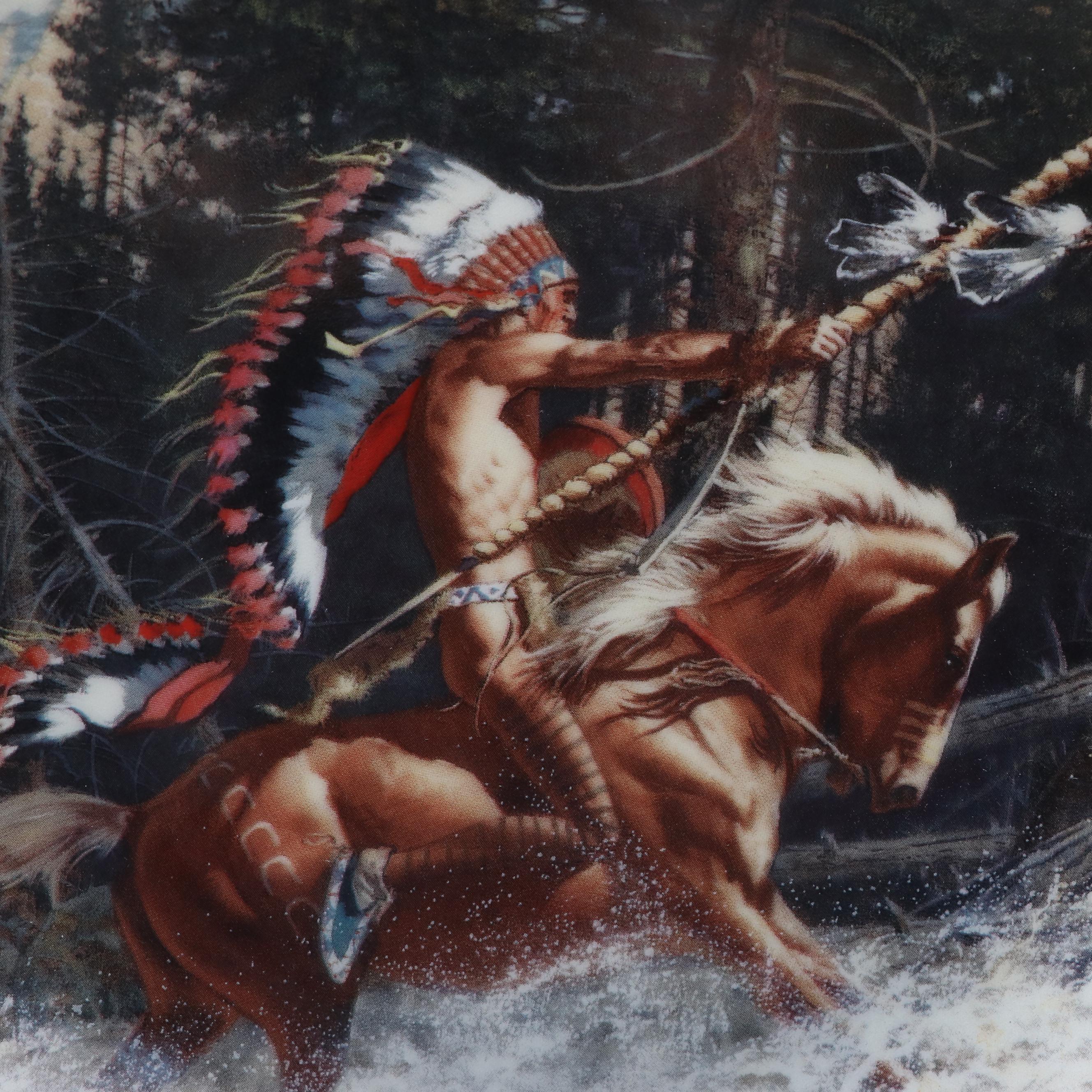 Hamilton Collection "The Fierce and the Free" Series Porcelain Collector Plates