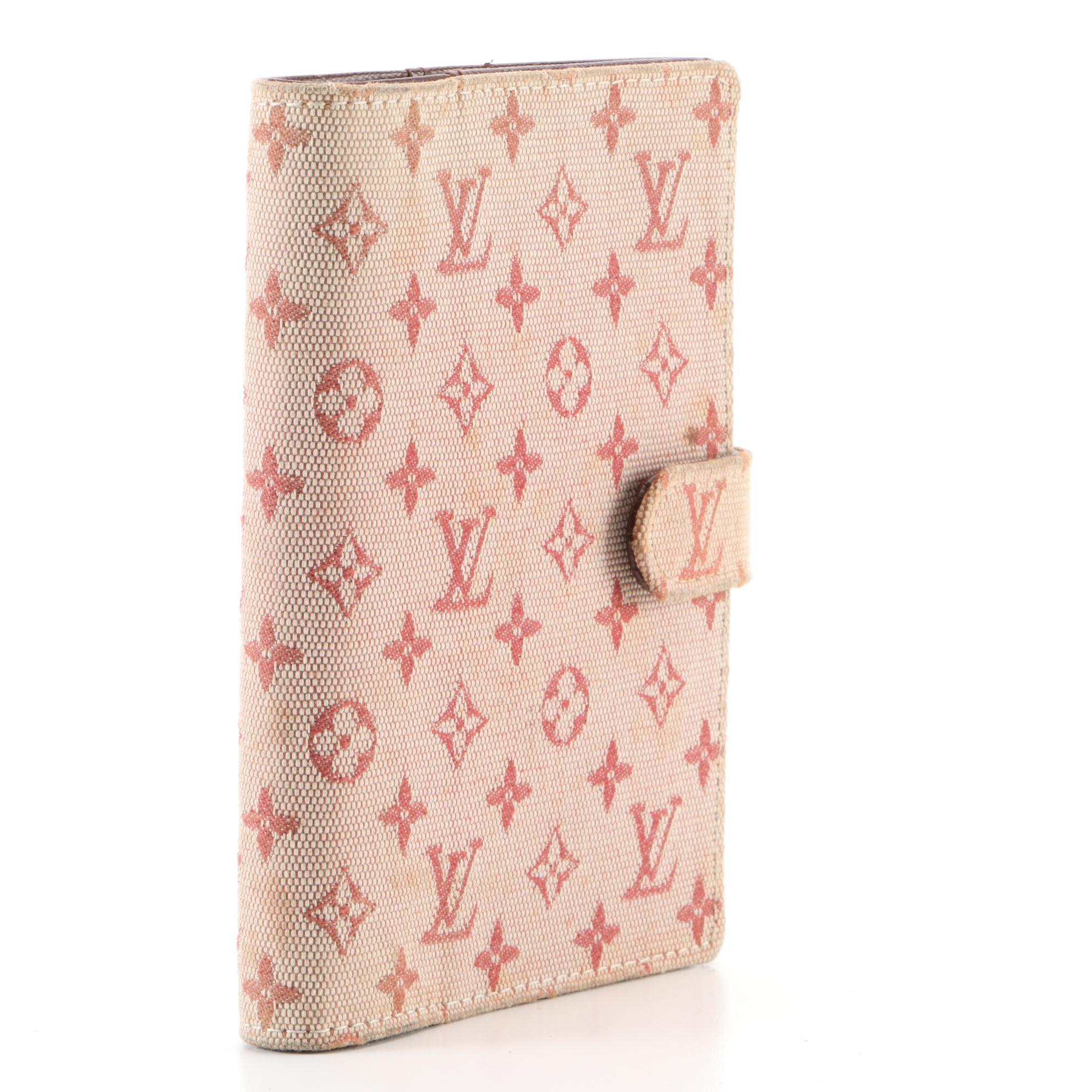 Louis Vuitton Agenda Cover in Monogram Mini Lin Canvas