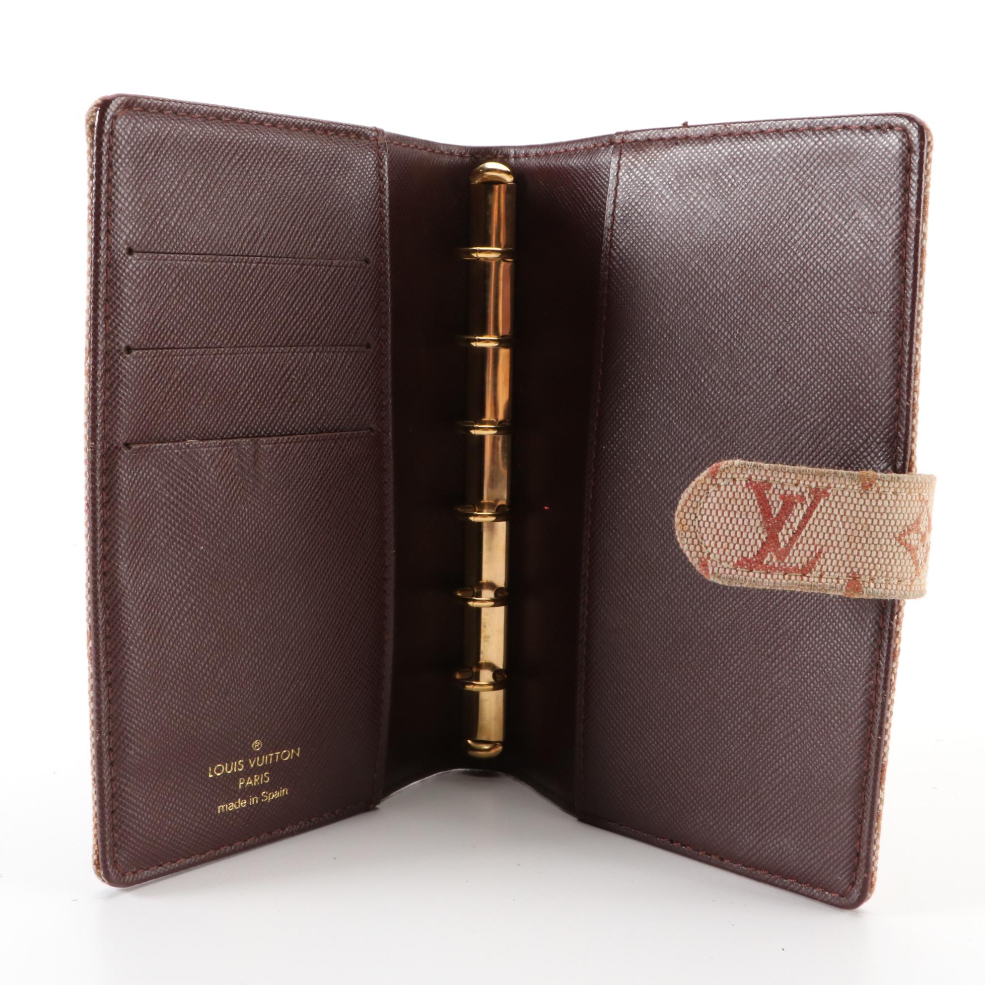 Louis Vuitton Agenda Cover in Monogram Mini Lin Canvas