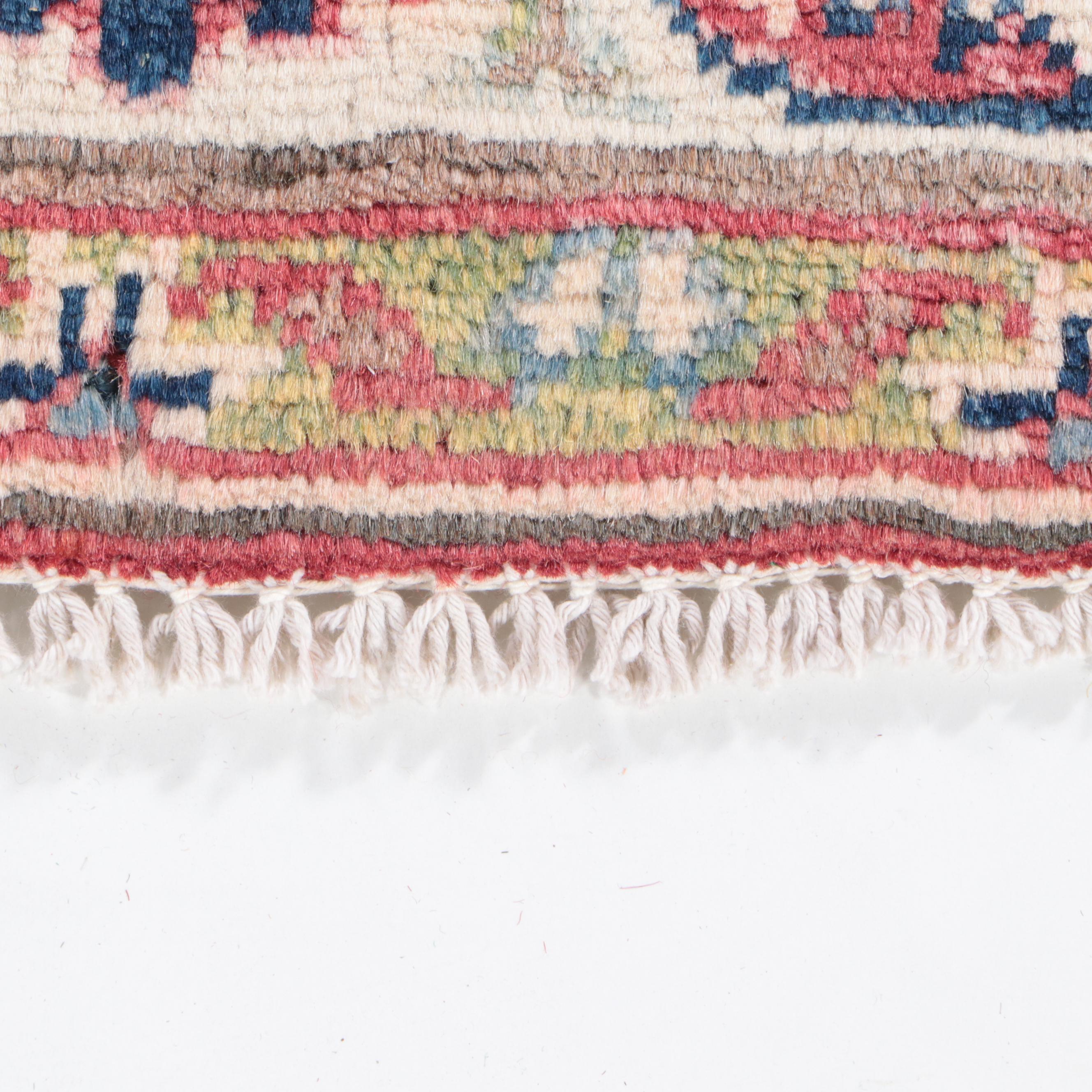 2'7 x 4'7 Hand-Knotted Pakistani Kazak Accent Rug
