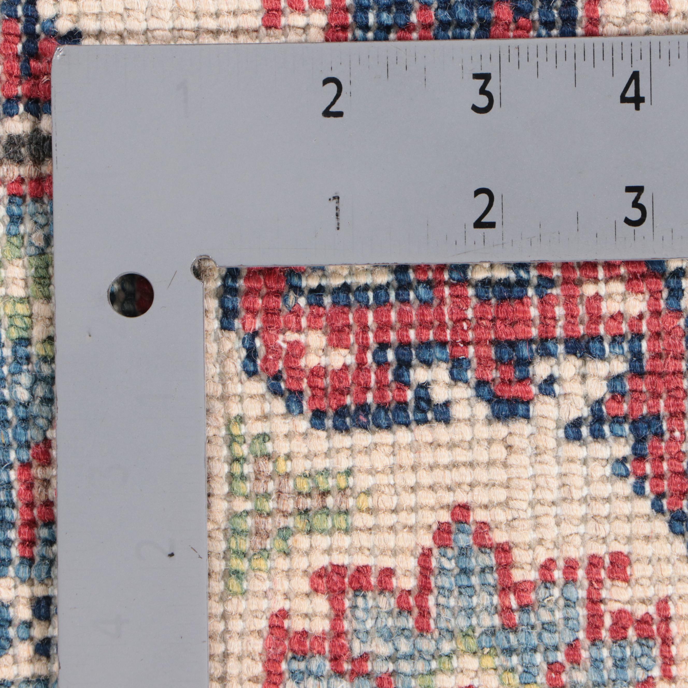 2'7 x 4'7 Hand-Knotted Pakistani Kazak Accent Rug