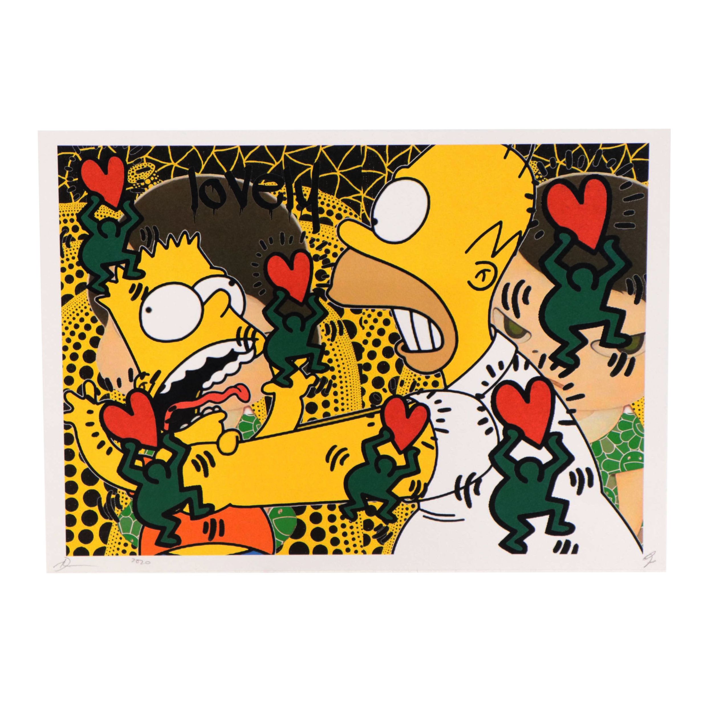 Death NYC Pop Art Graphic Print of The Simpsons, 2020