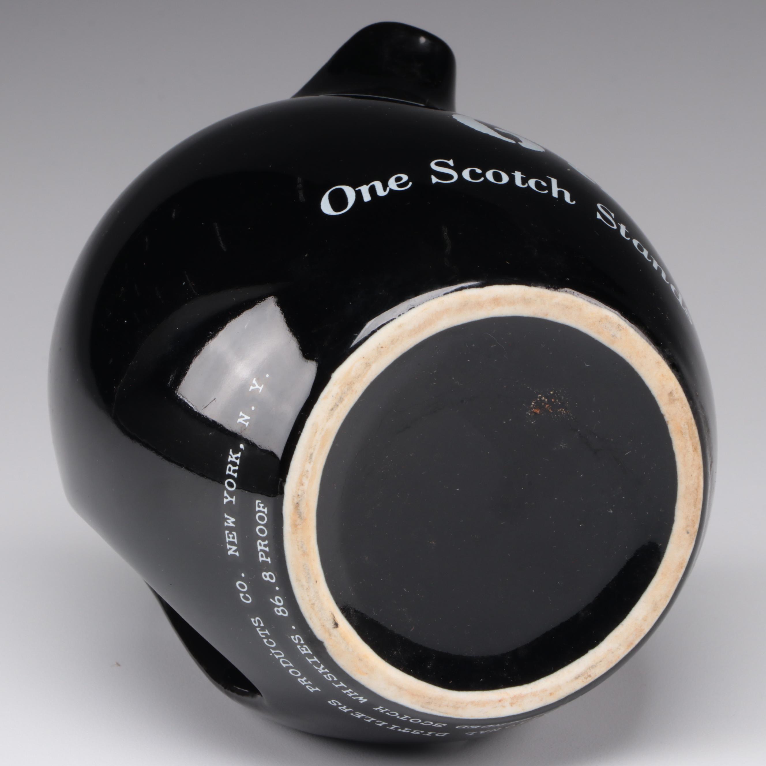 Old Crow and Glenmore Bourbon Glasses with Drink Stirrers and Vat 69 Pub Jug