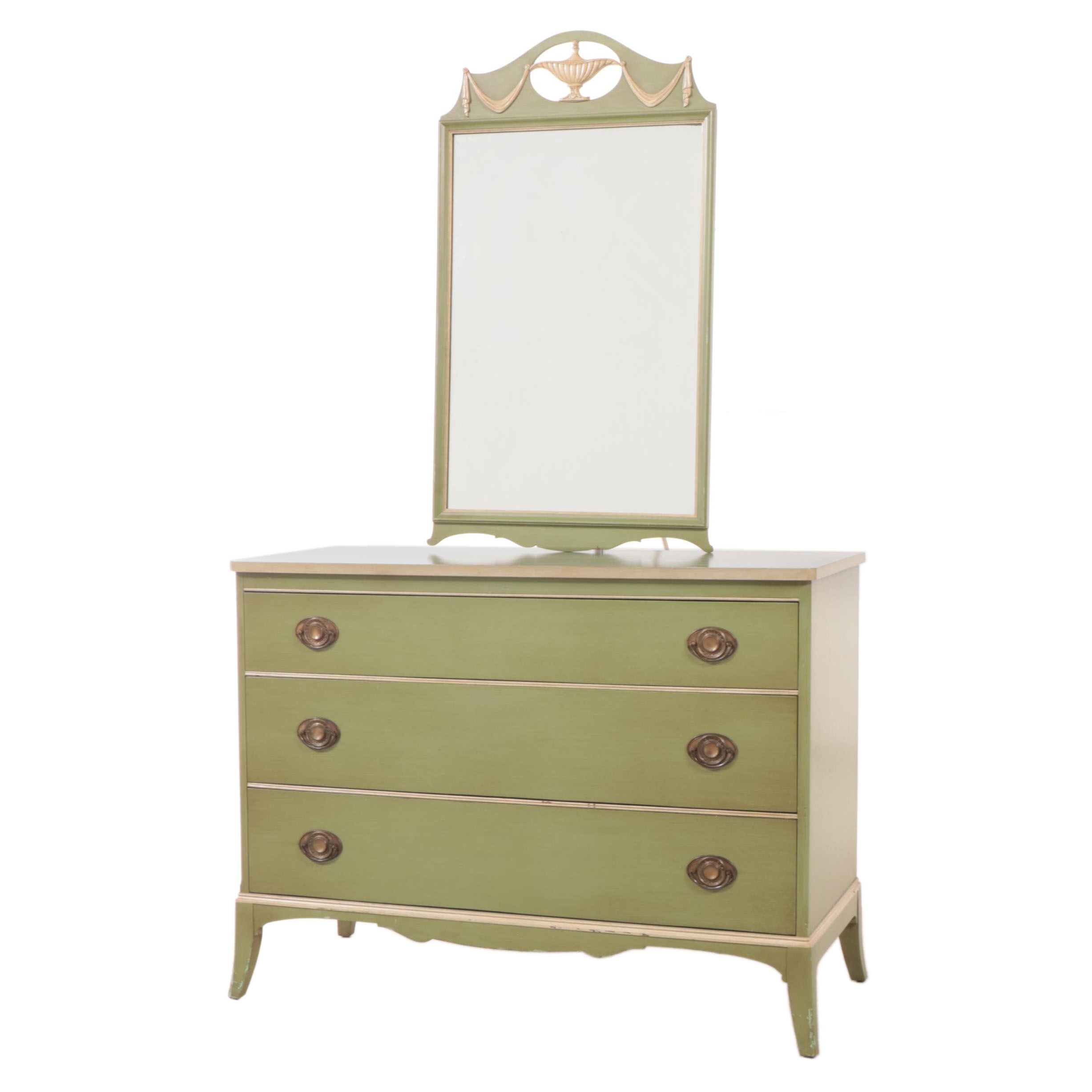 Northern Furniture Co. Federal Style Paint-Decorated Three-Drawer Dresser