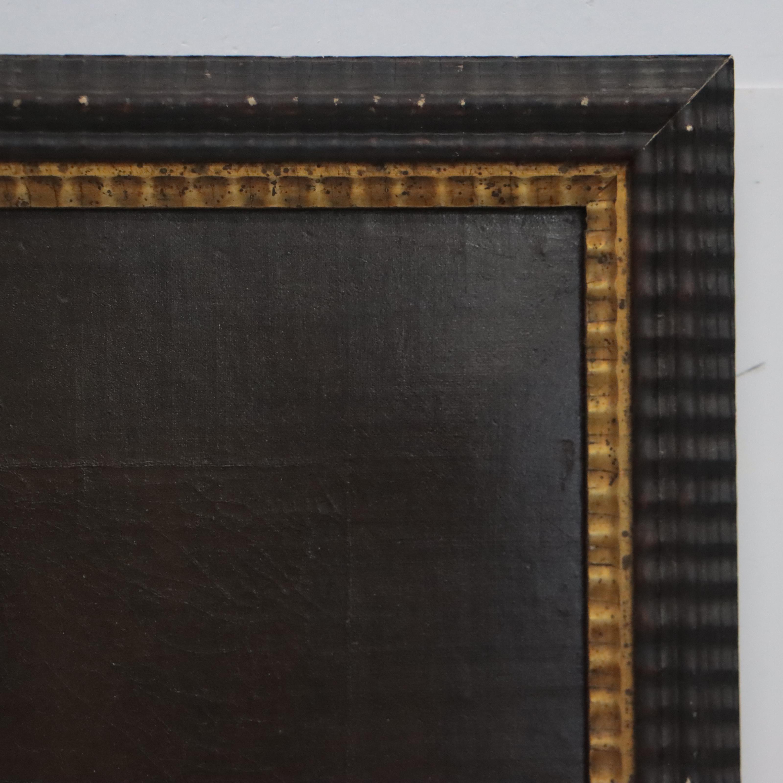 American School Child's Portrait Oil Painting, Mid-19th Century