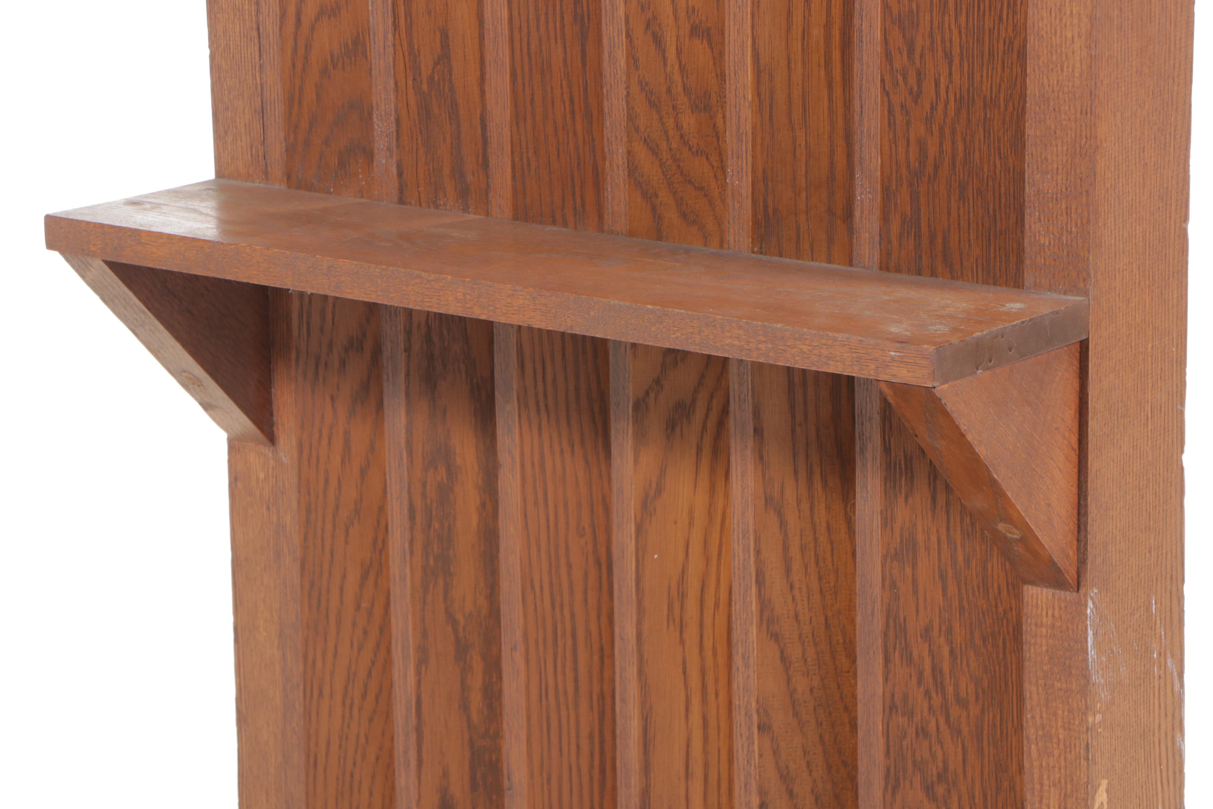 Mid Century Modern Style Oak Confessional Kneeler, Mid to Late 20th Century