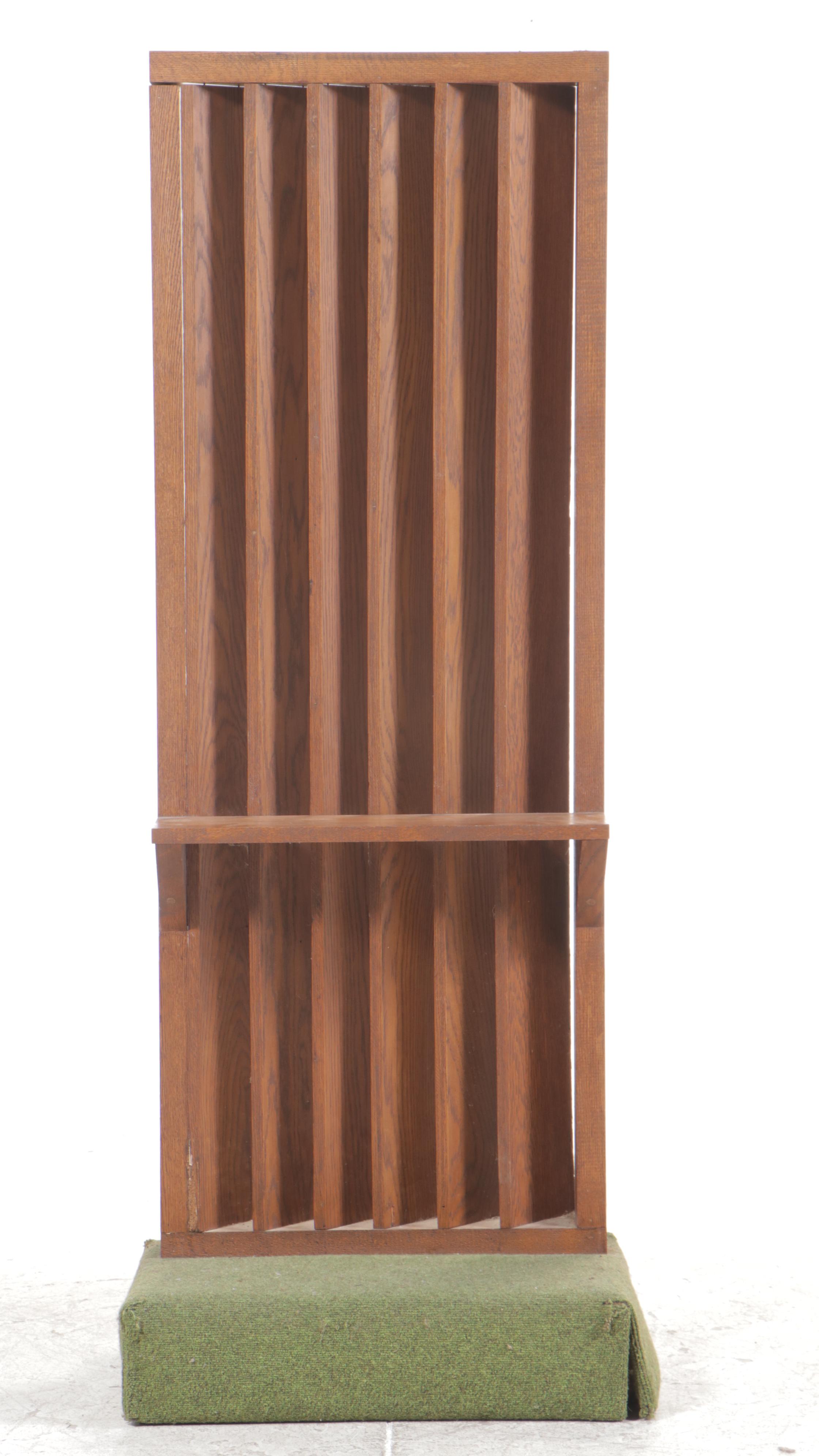 Mid Century Modern Style Oak Confessional Kneeler, Mid to Late 20th Century