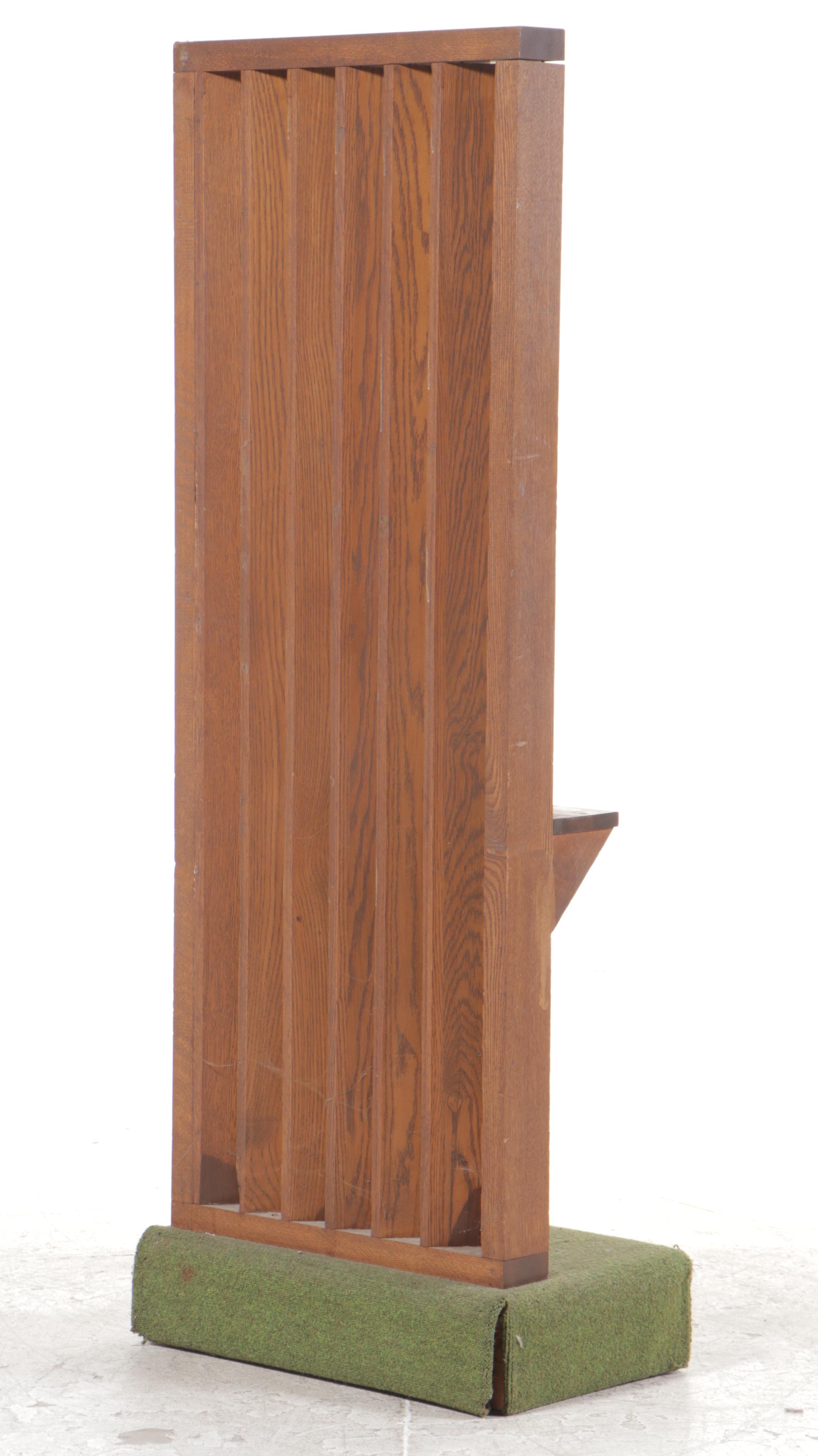 Mid Century Modern Style Oak Confessional Kneeler, Mid to Late 20th Century