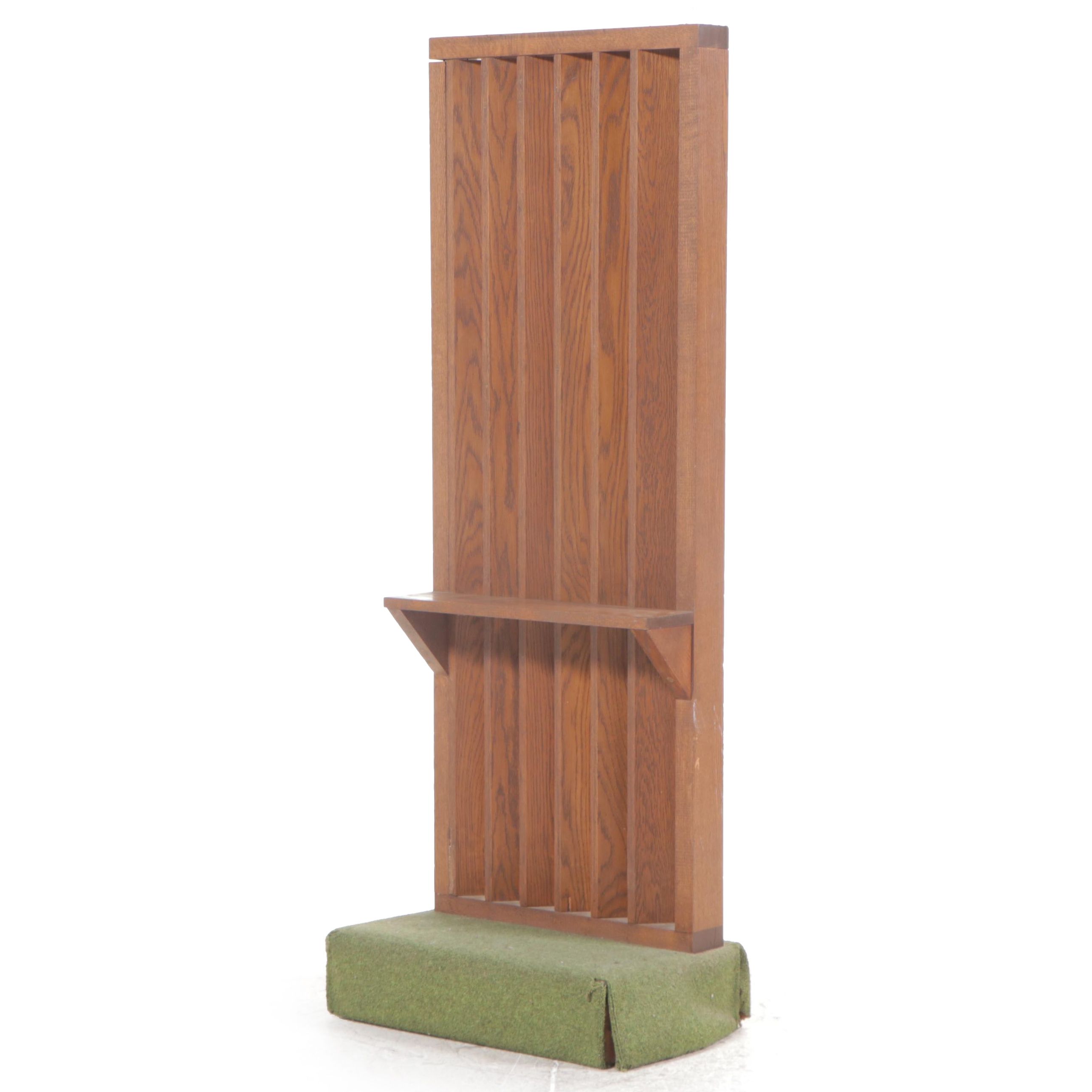 Mid Century Modern Style Oak Confessional Kneeler, Mid to Late 20th Century