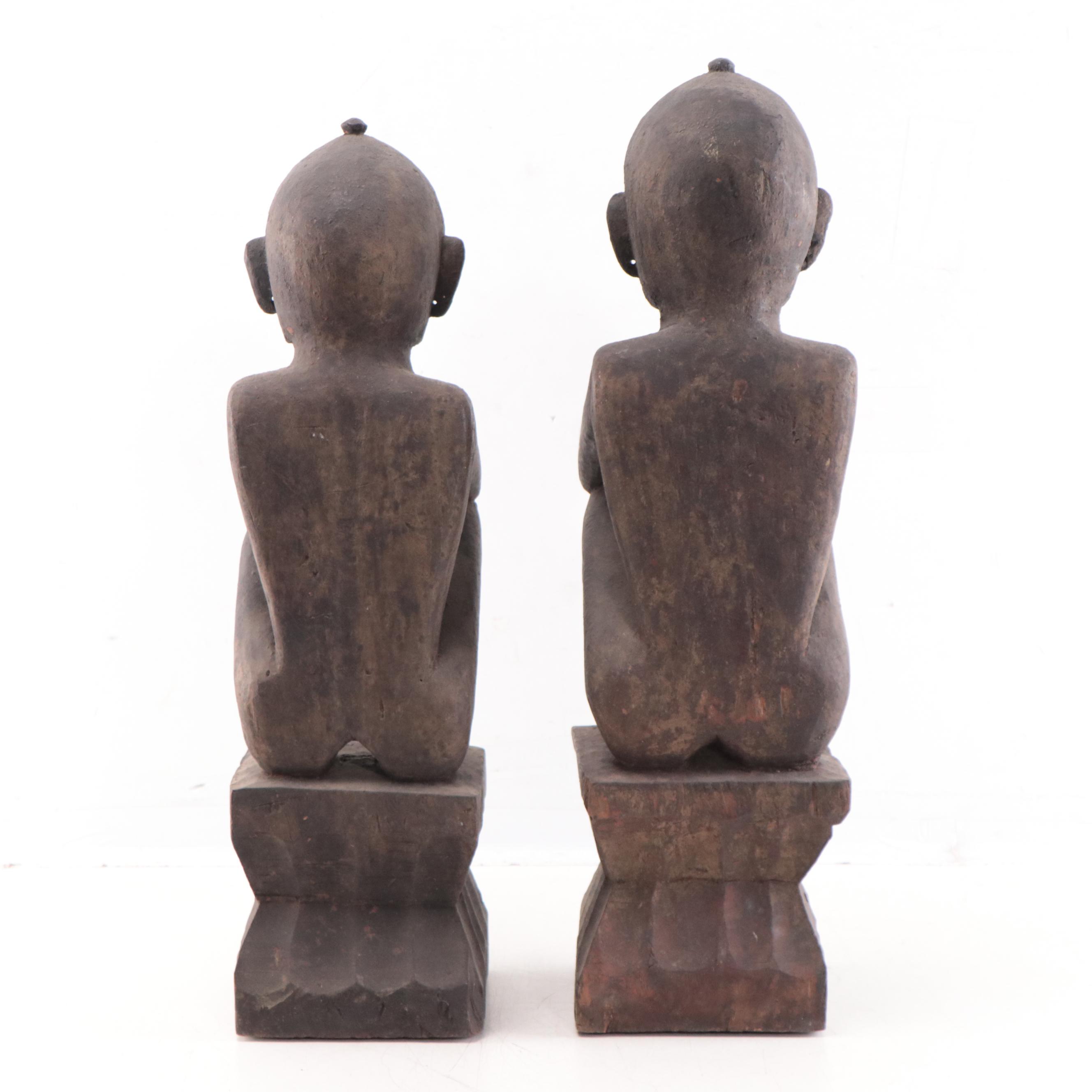 Bontoc Ifugao "Bulul" Rice God Figures, Early 20th Century