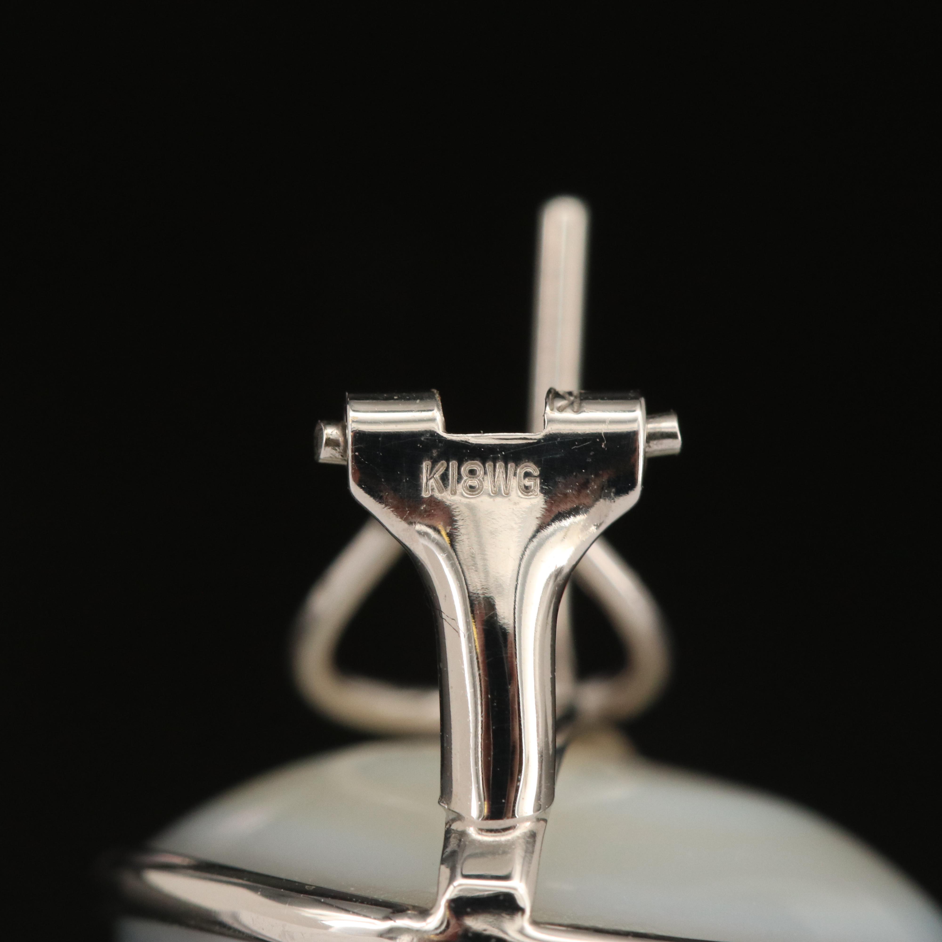 18K Mabé Pearl Earrings