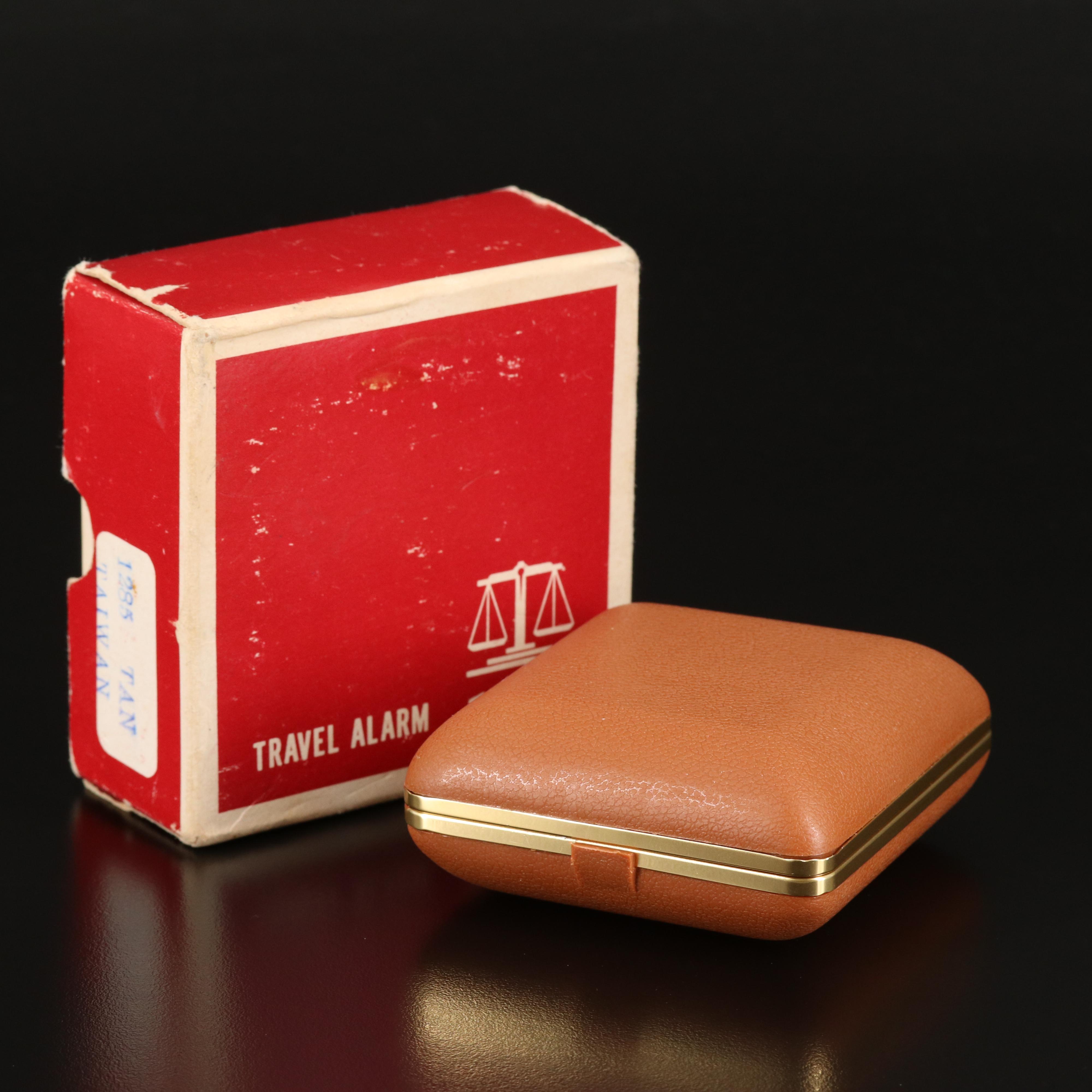 Vintage Equity Wind -Up Travel Alarm Clock