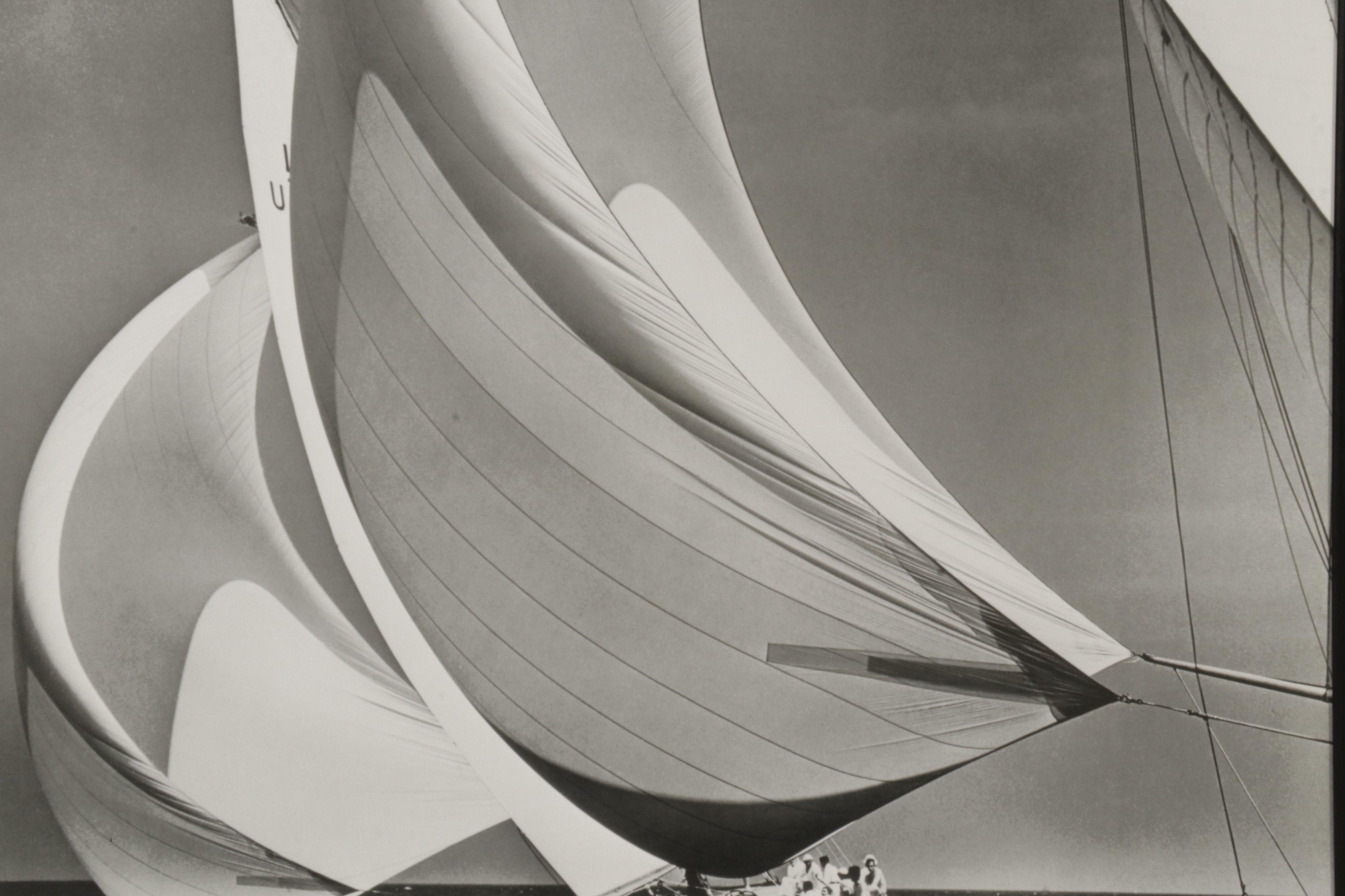 Offset Lithograph After Morris Rosenfeld "Flying Spinnakers, 1938," Circa 2000