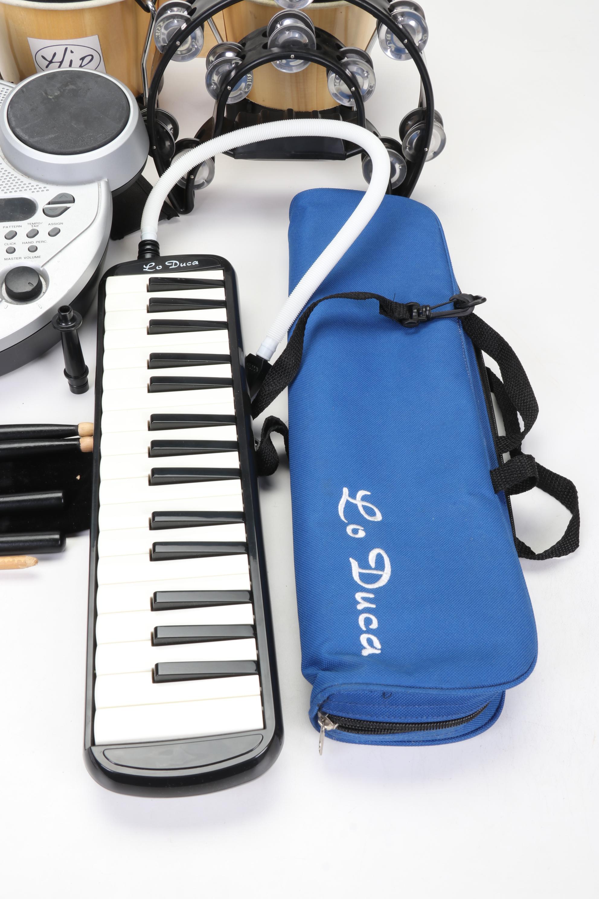 Percussion and Wind Instruments with Yamaha DD-45 Electric Drum Pad