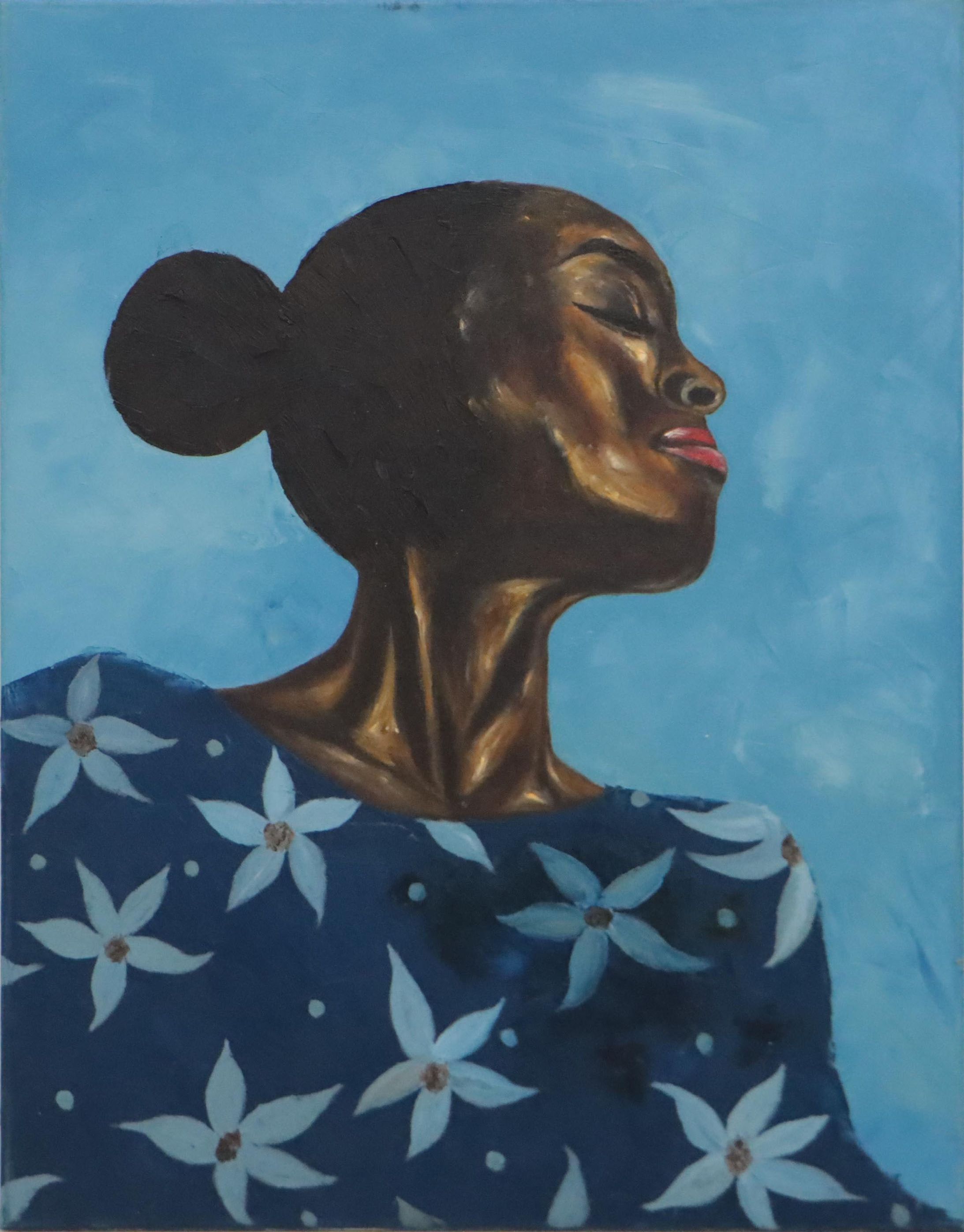 Oluwakemi Omowaire Oil Painting "I Stand By Me," 21st Century