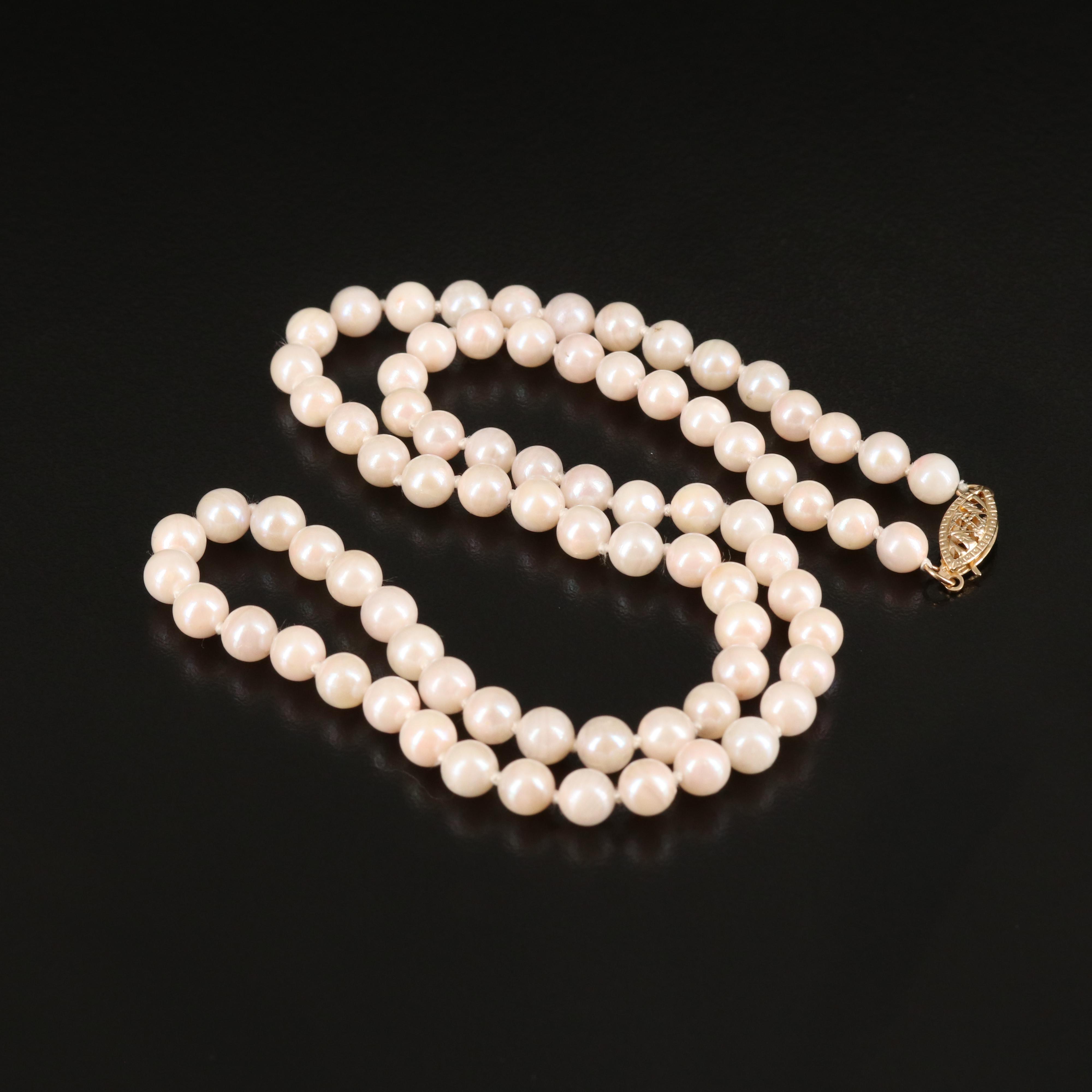 14K Pearl Necklace