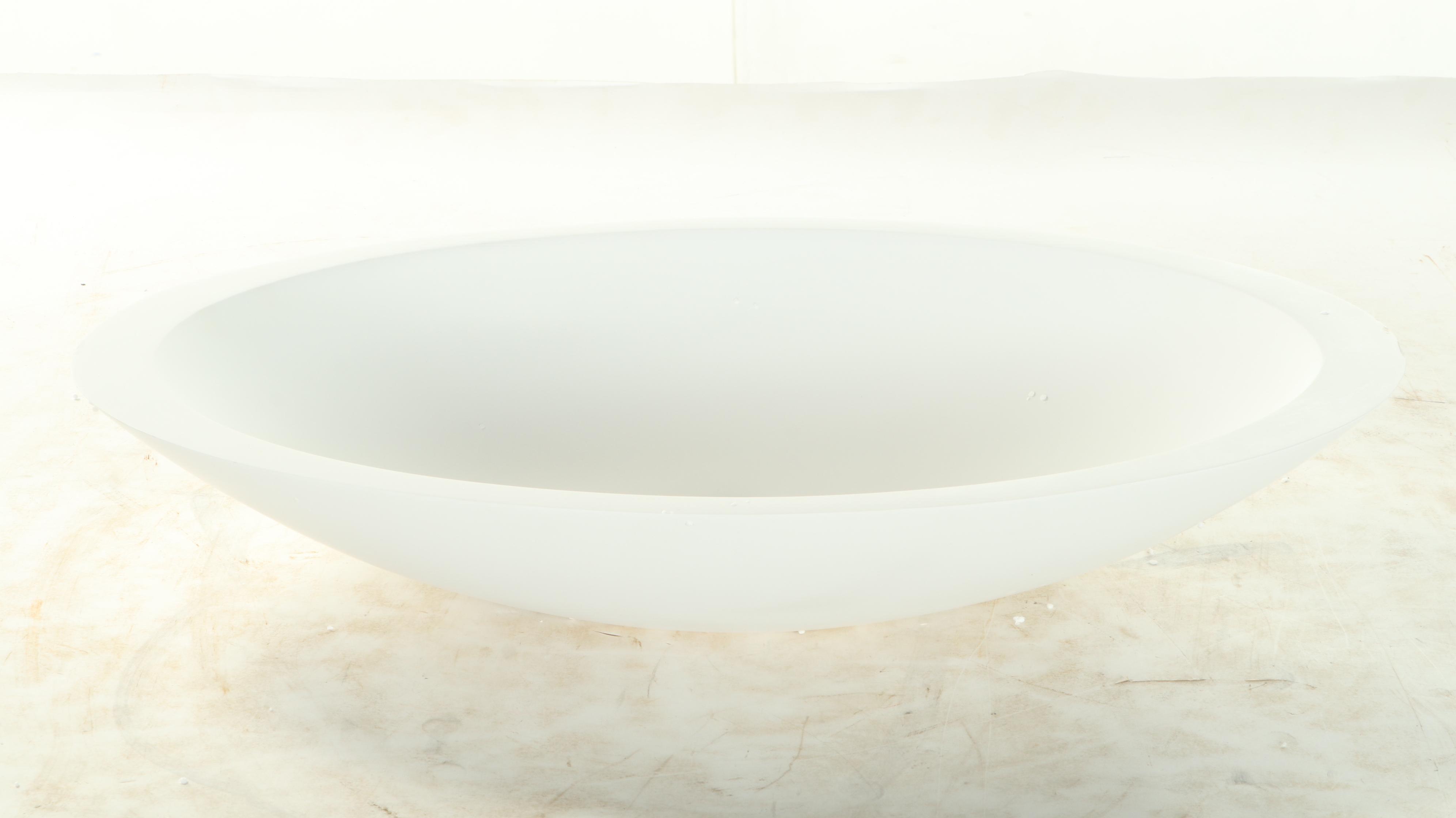 Matte Resin Vessel Sink with Matte Black Wall-Mount Faucet and Pop-Up Drain