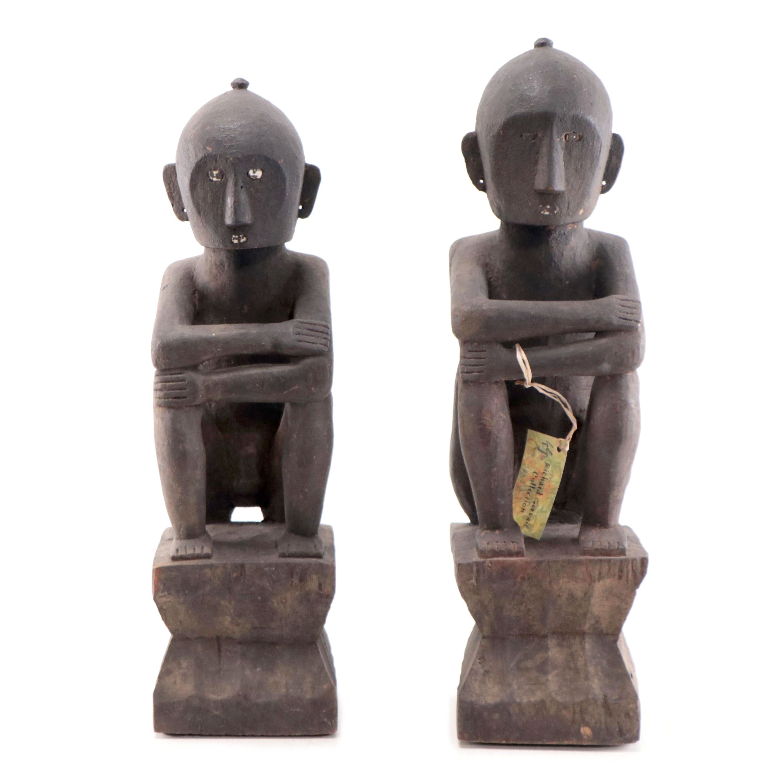 Bontoc Ifugao "Bulul" Rice God Figures, Early 20th Century