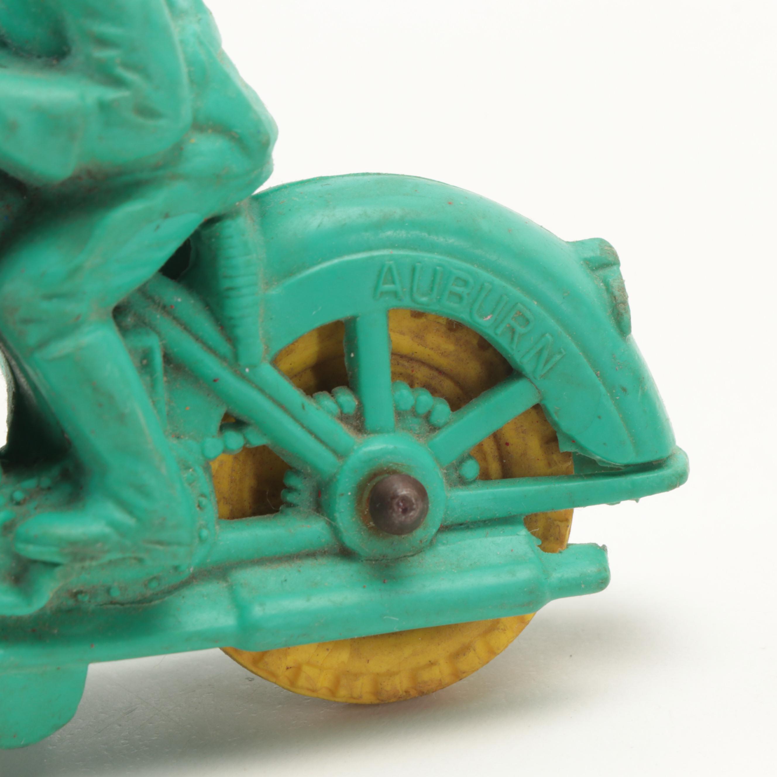 Auburn Cars with Ideal Toys Motorific Car and Chassis and Other Plastic Cars