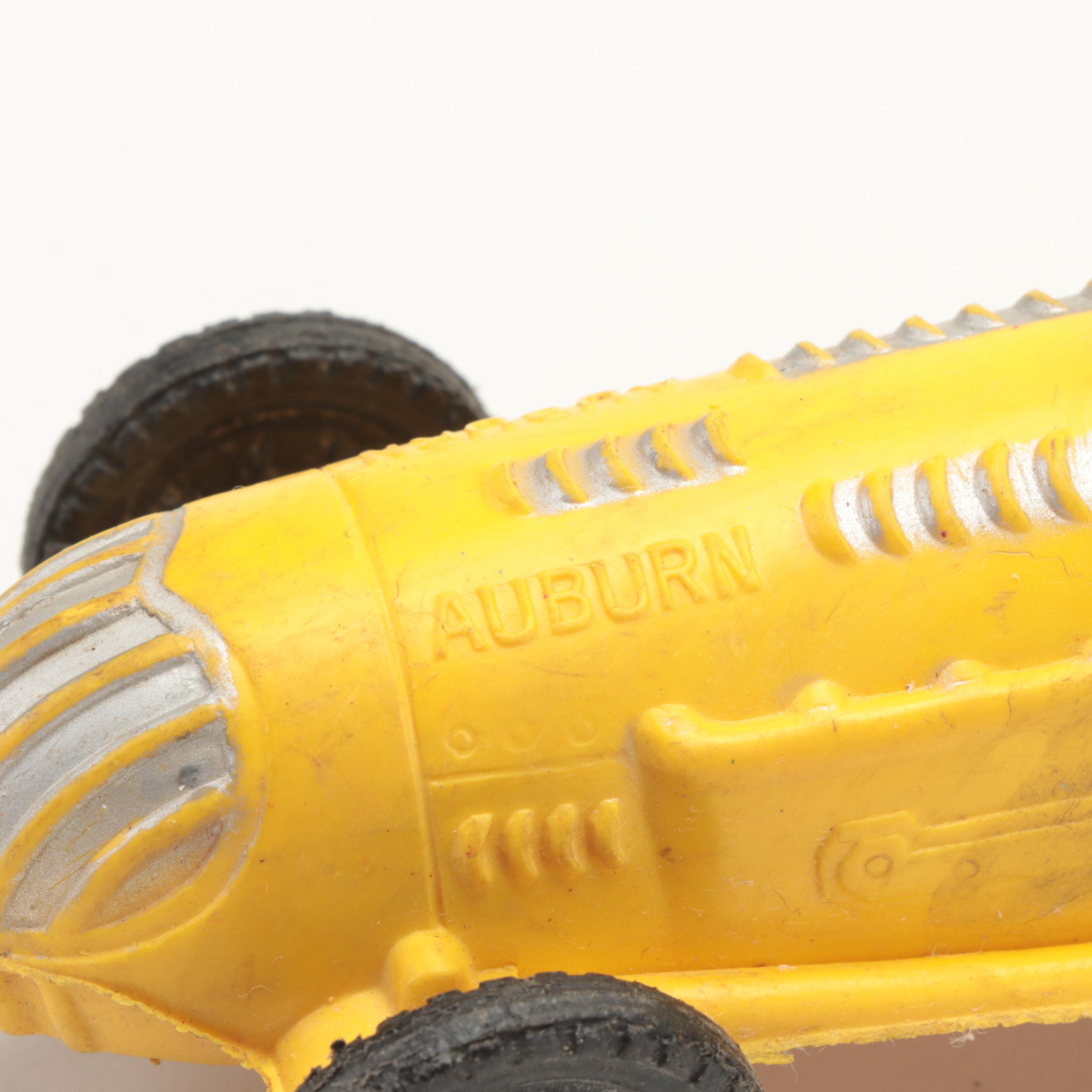 Auburn Cars with Ideal Toys Motorific Car and Chassis and Other Plastic Cars