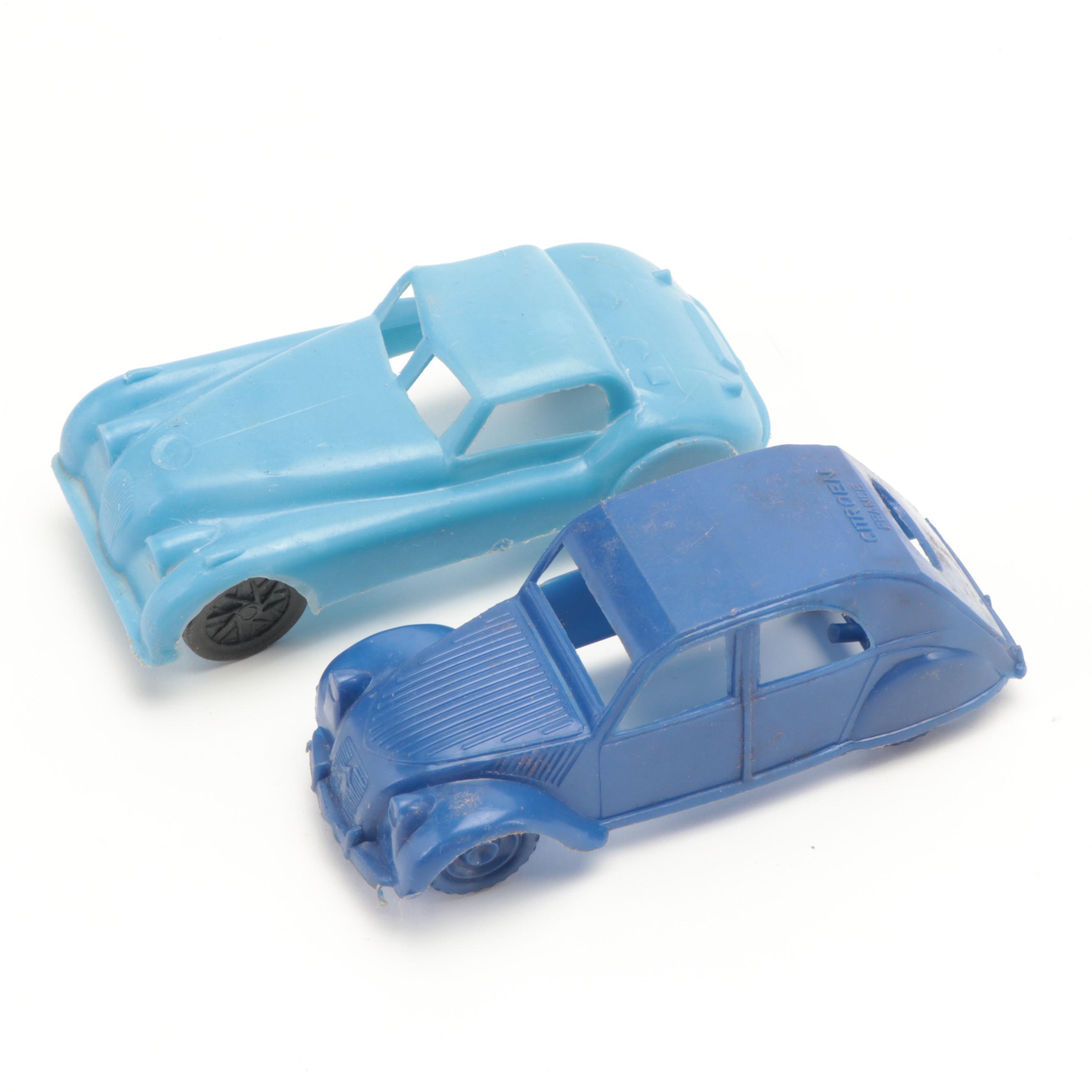 Auburn Cars with Ideal Toys Motorific Car and Chassis and Other Plastic Cars