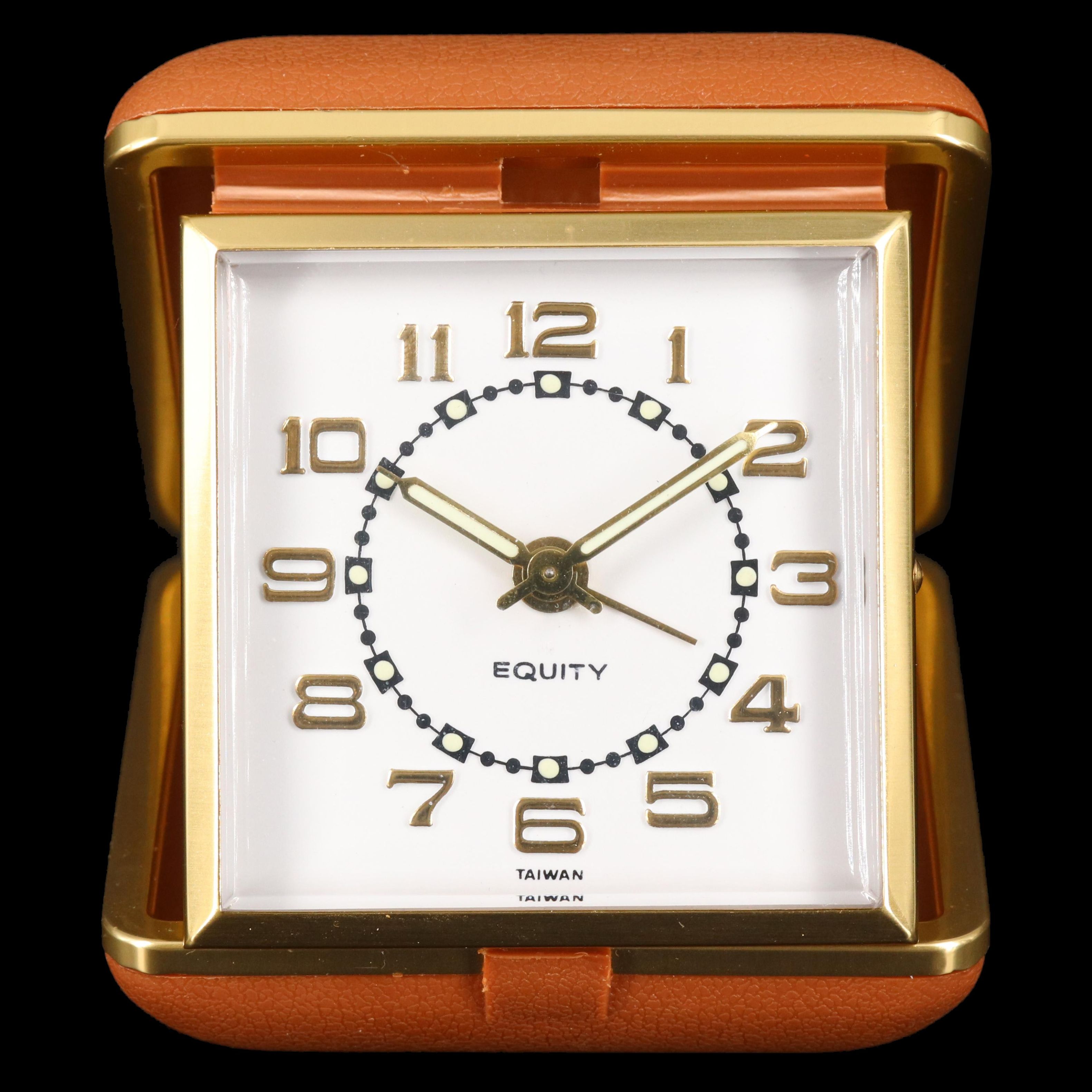 Vintage Equity Wind -Up Travel Alarm Clock