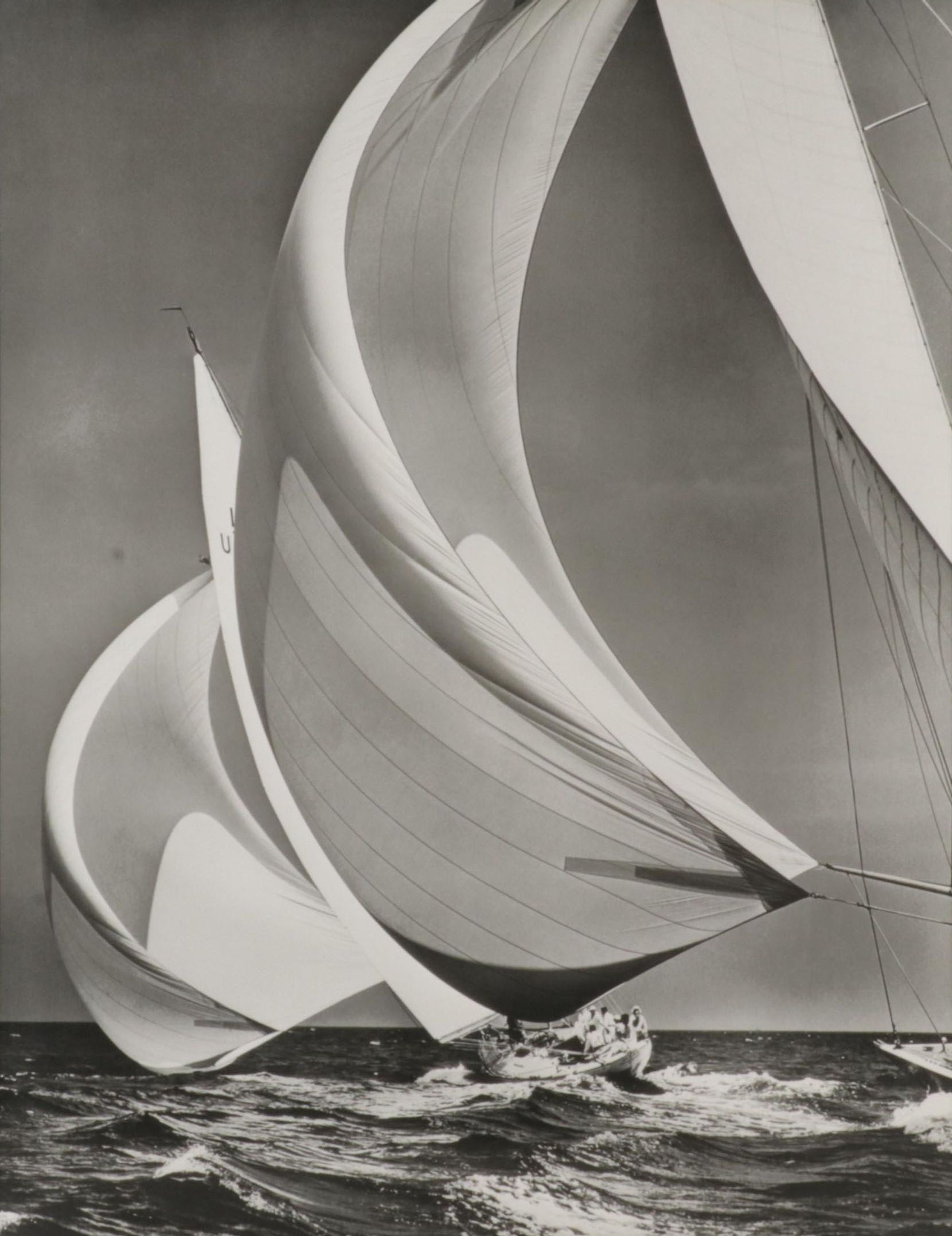Offset Lithograph After Morris Rosenfeld "Flying Spinnakers, 1938," Circa 2000