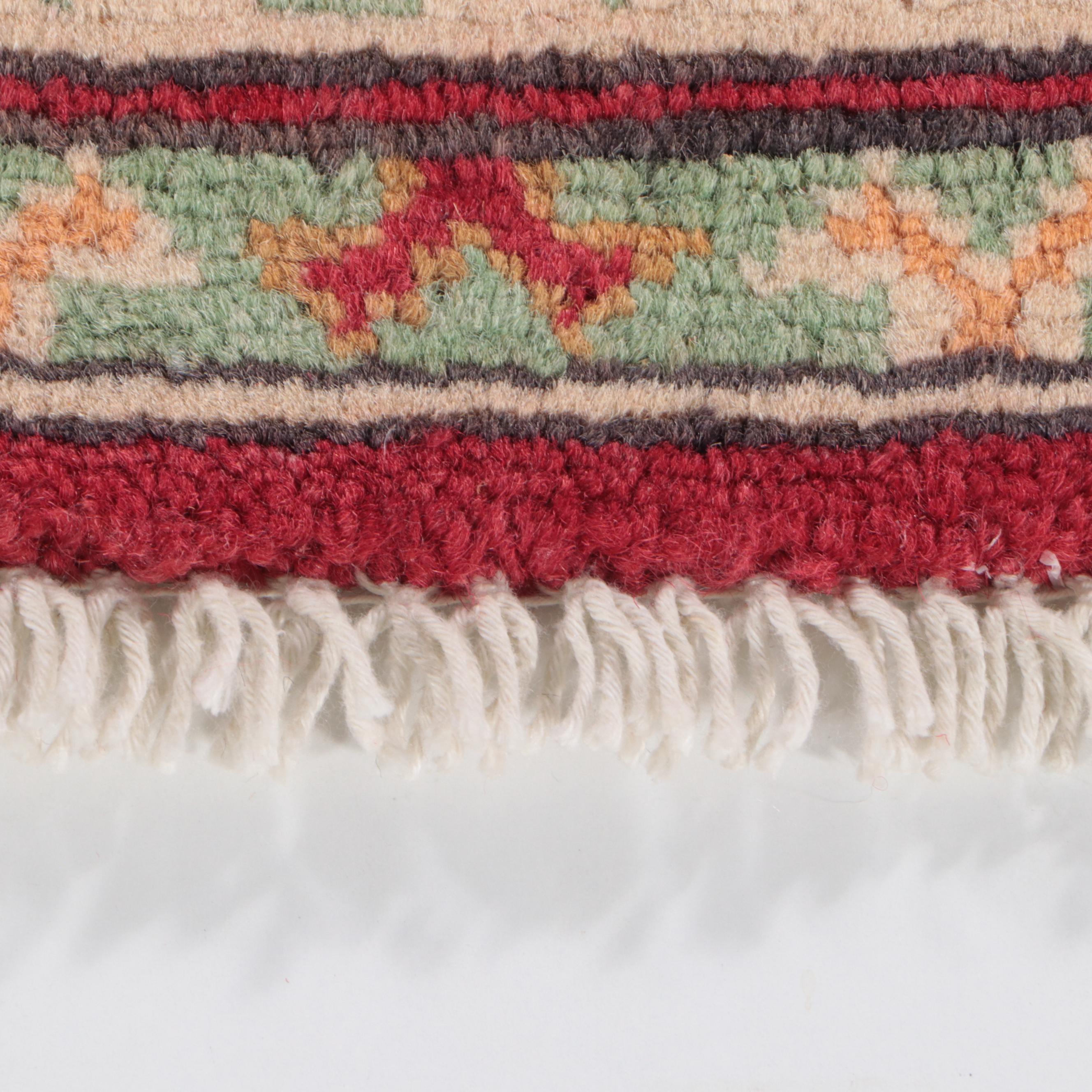 2'7 x 3'10 Hand-Knotted Pakistani Kazak-Style Accent Rug