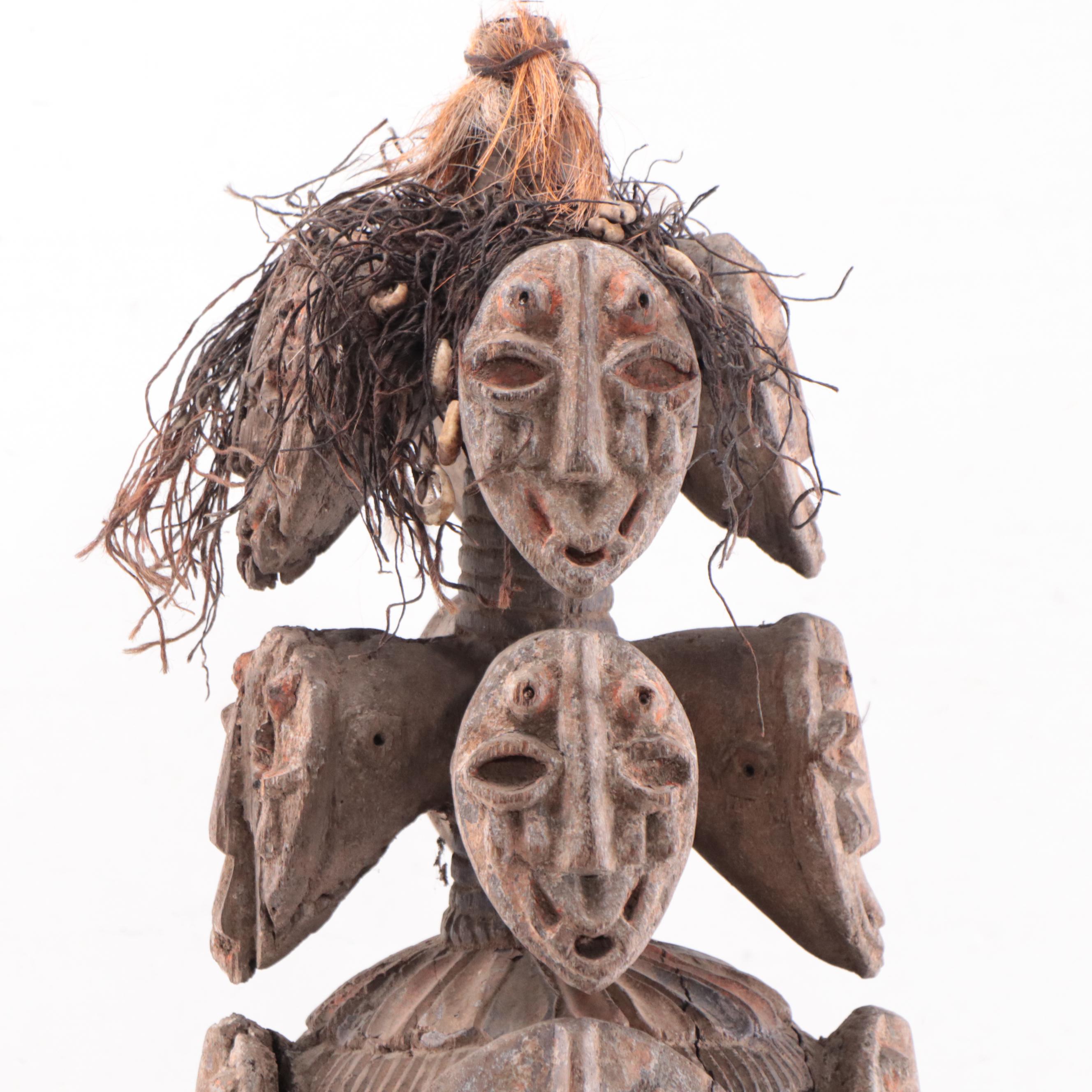 Yoruba Tiered Helmet Mask, Nigeria, Mid-20th Century