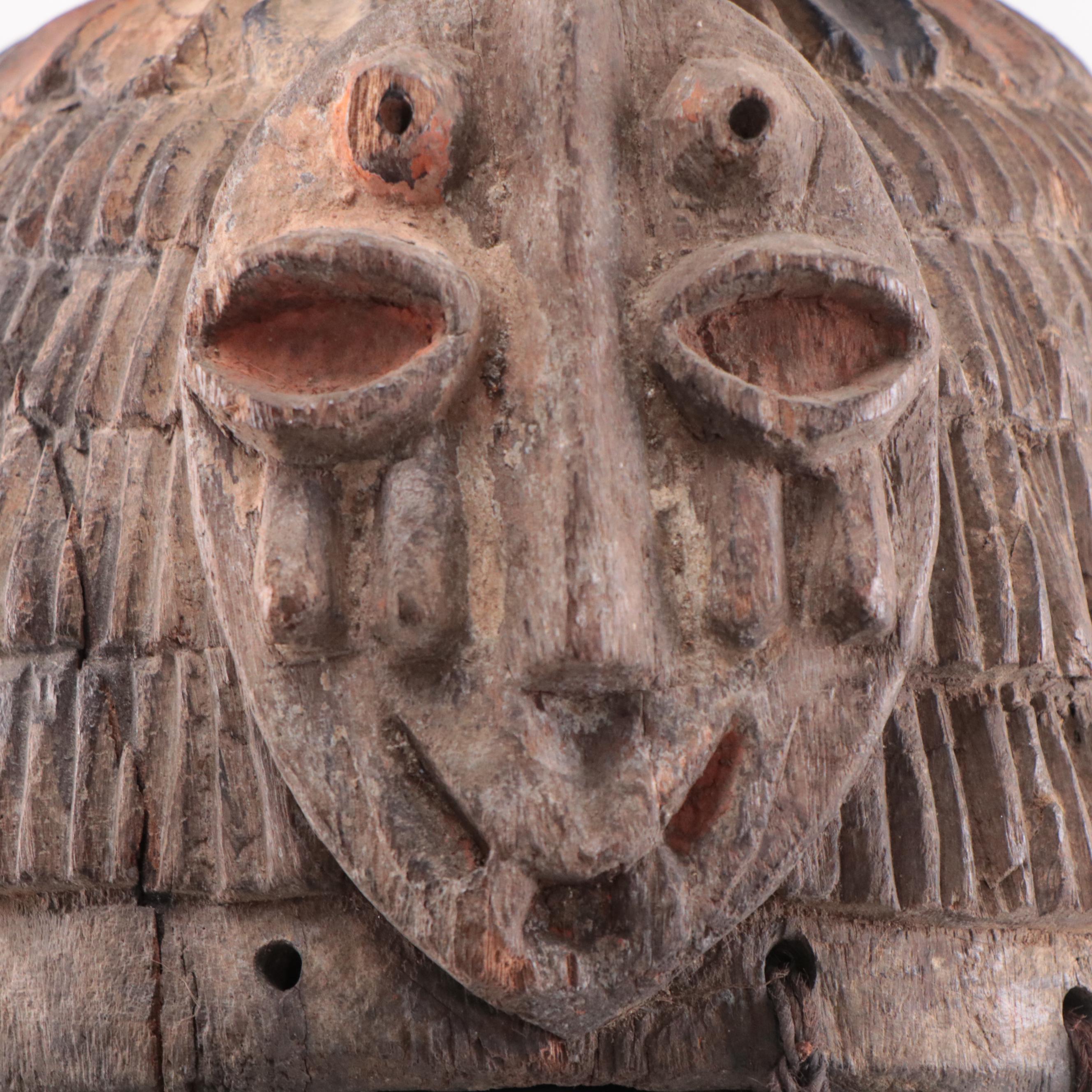 Yoruba Tiered Helmet Mask, Nigeria, Mid-20th Century