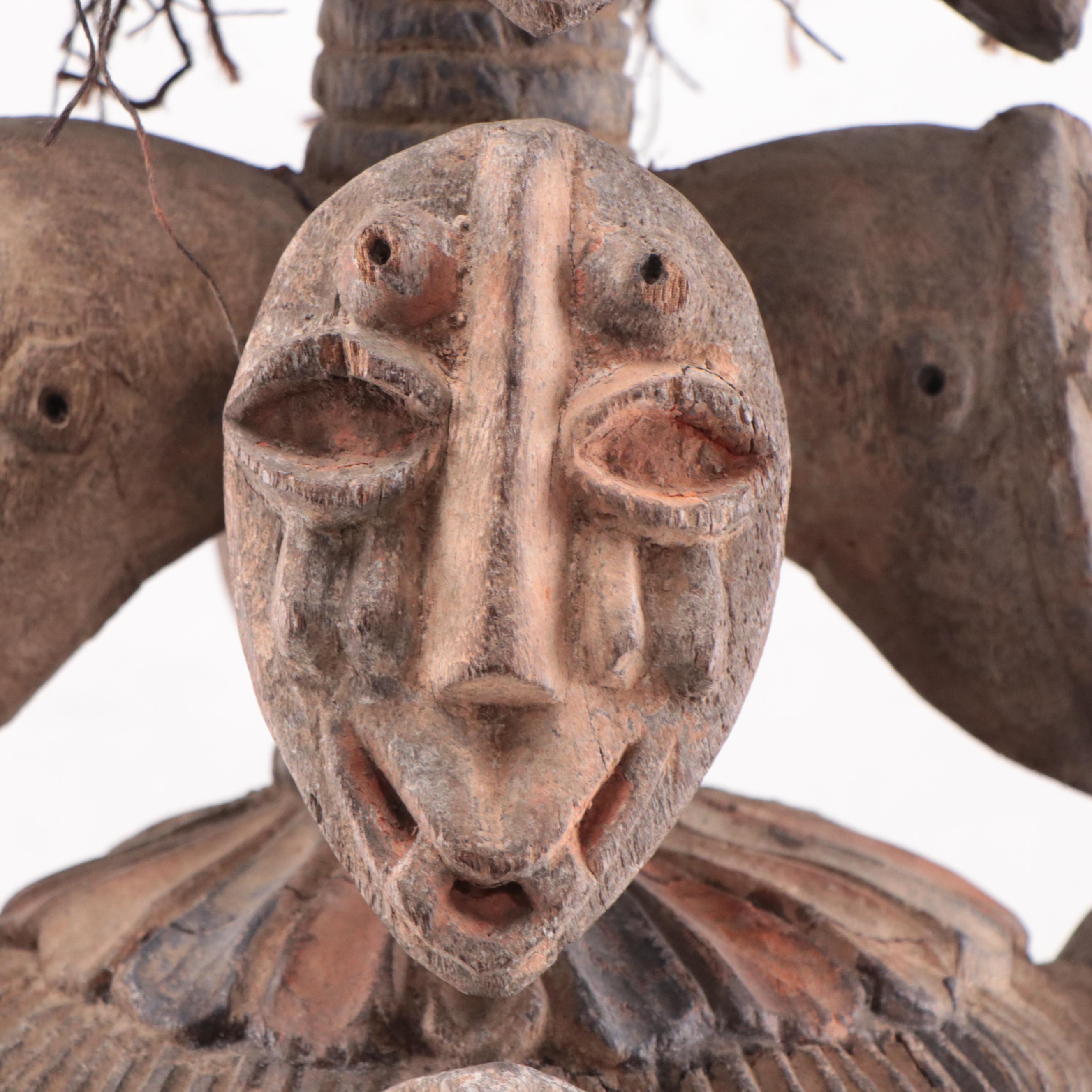 Yoruba Tiered Helmet Mask, Nigeria, Mid-20th Century