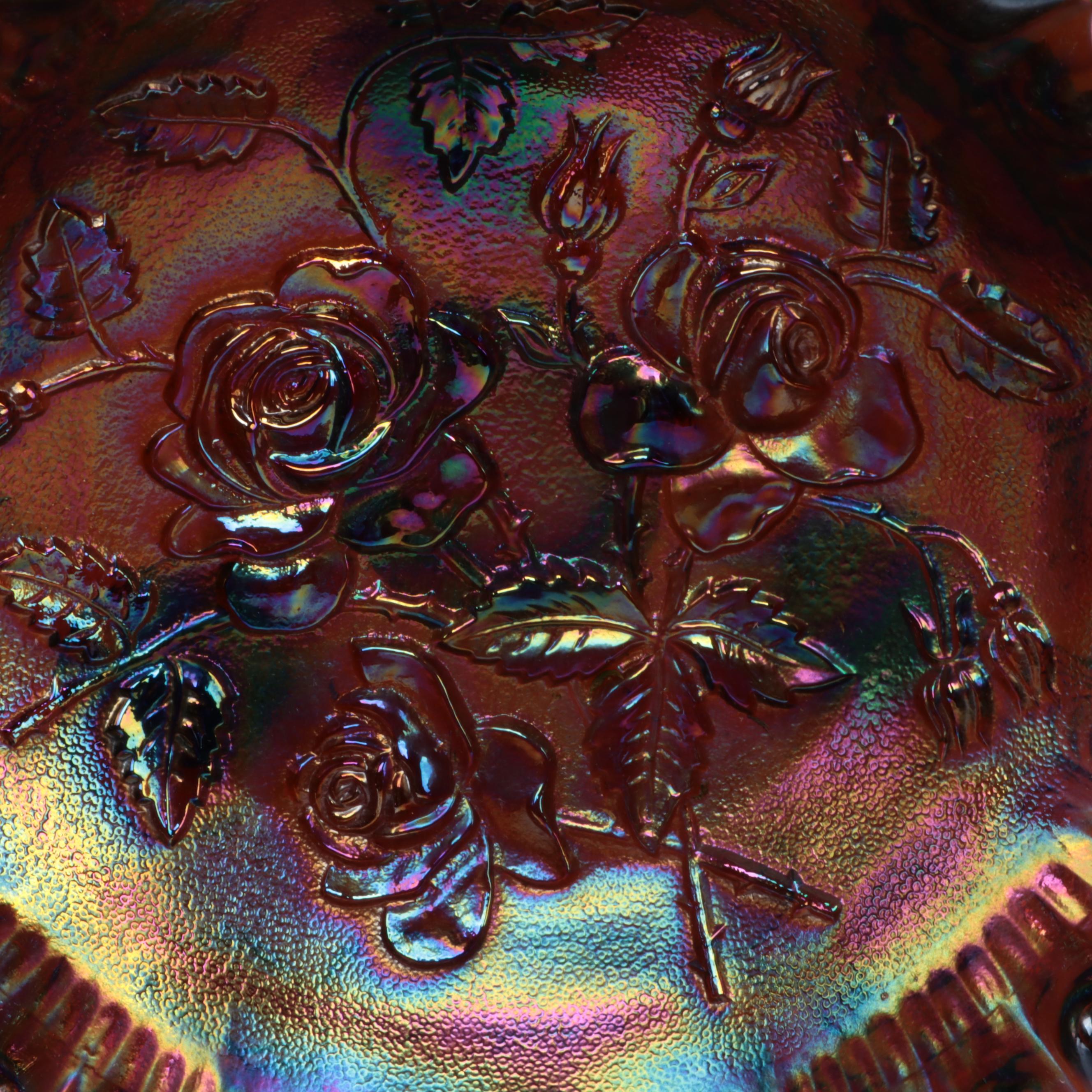 Kosta Boda and Imperial Glass Bowls with Ruffled Edge Vases