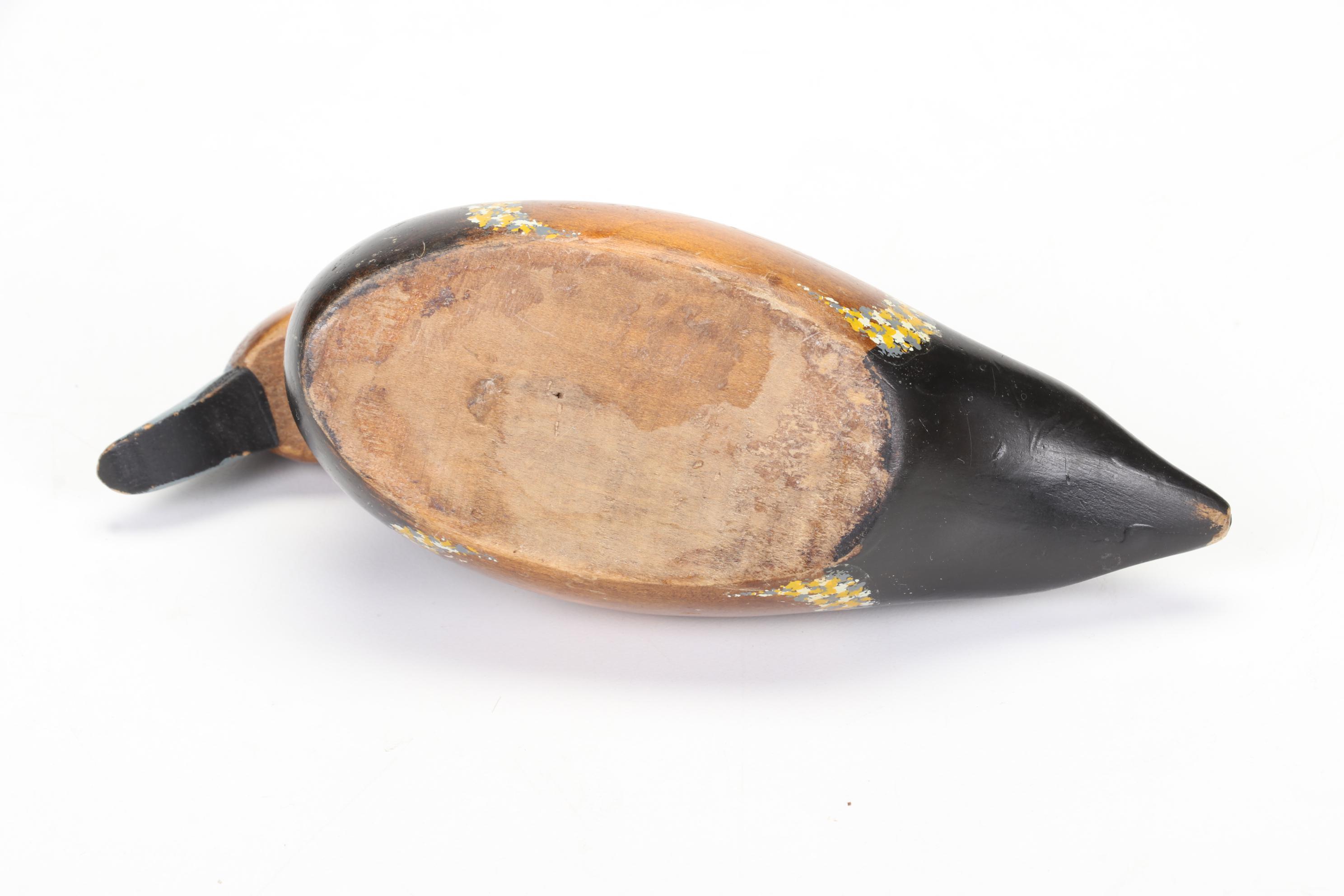 Hand-Painted Wooden Duck Decoys, Handwoven Pine Needles and Cane Basket