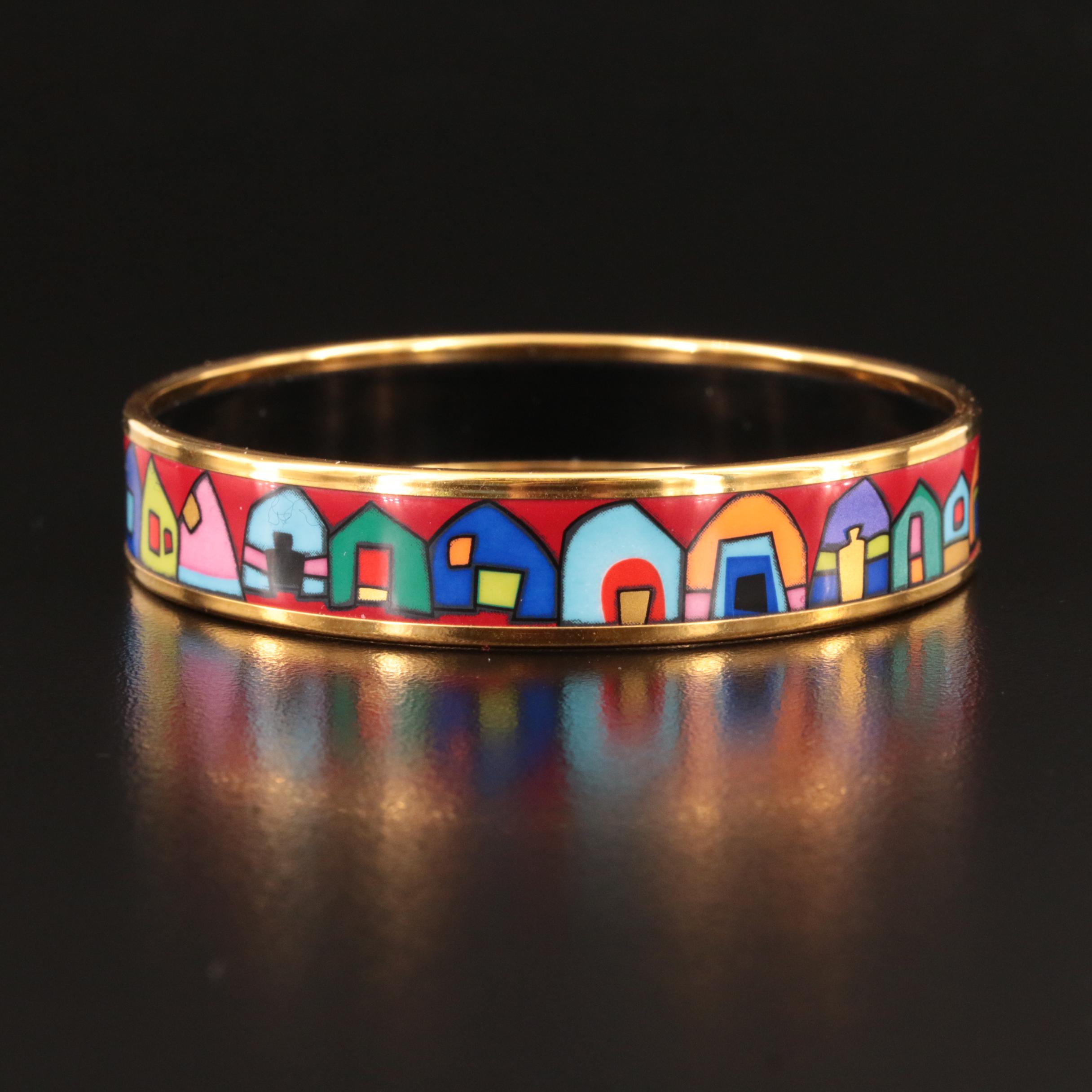 Frey Wille "Hundertwasser" Enamel Bangle