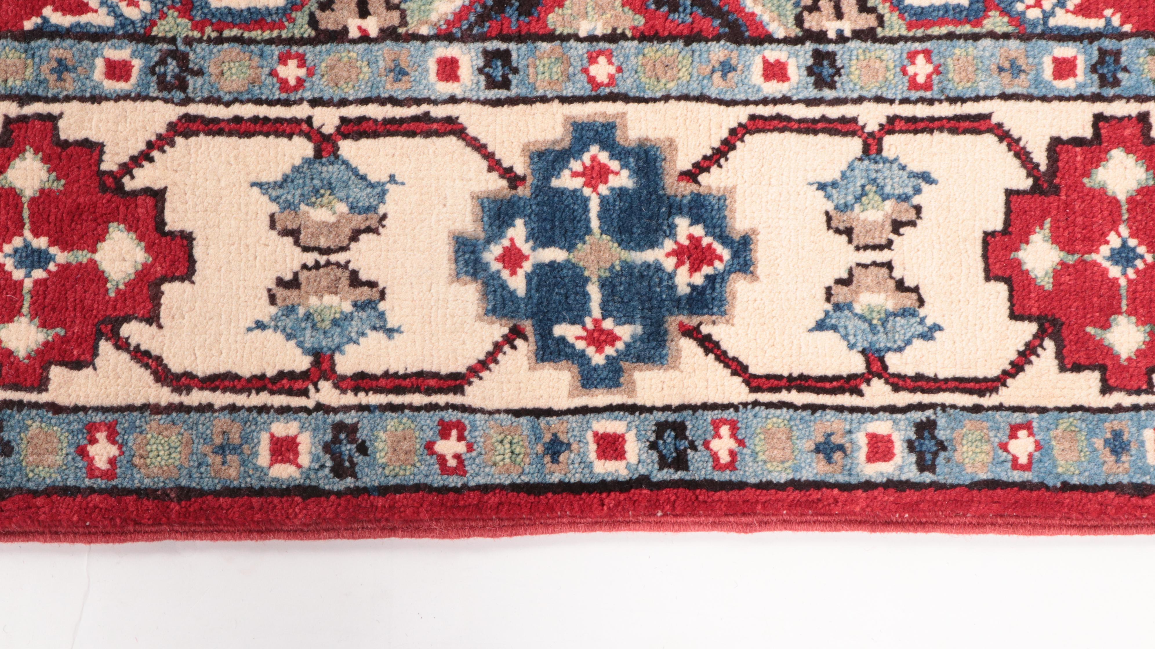 3'3 x 4'11 Hand-Knotted Pakistani Kazak-Style Accent Rug