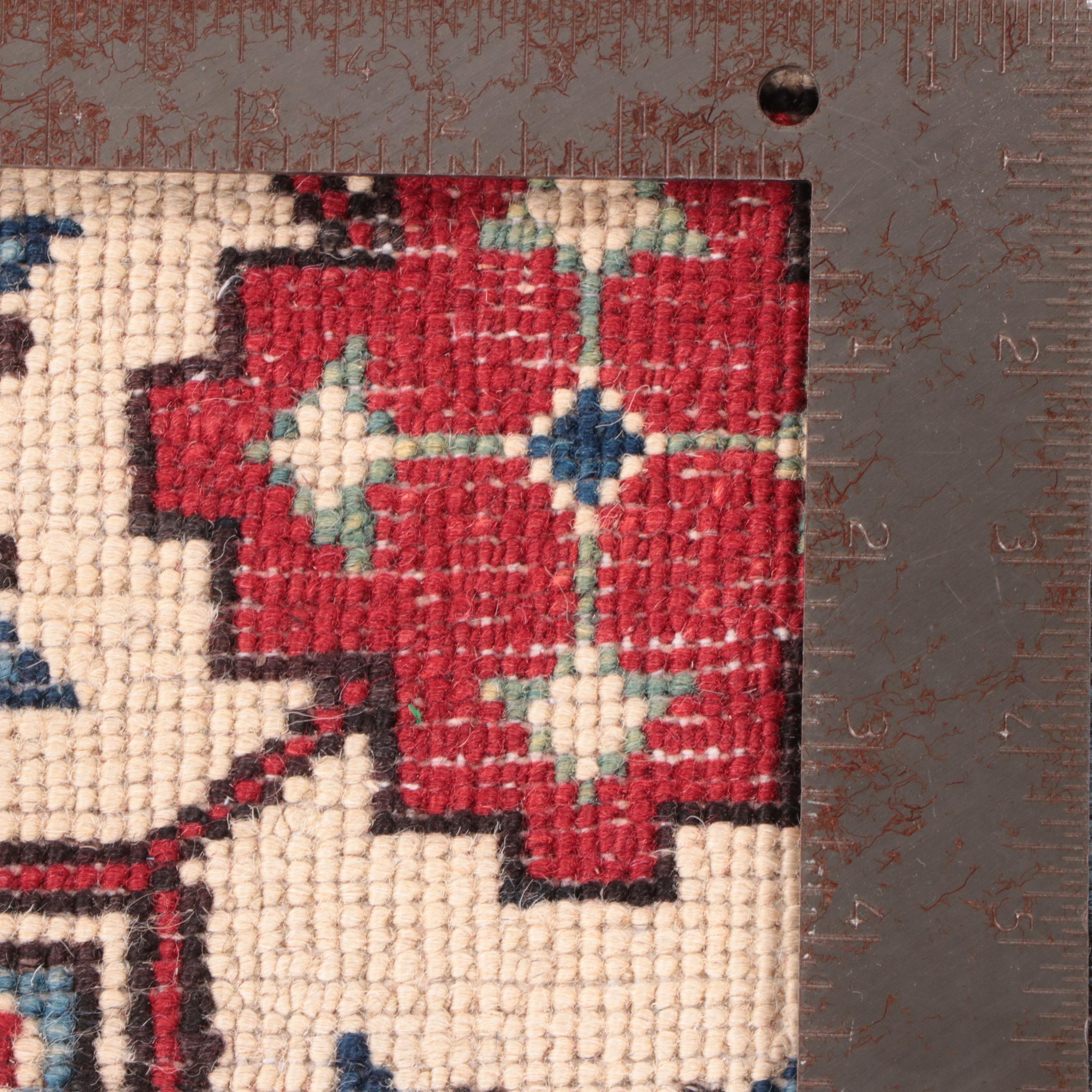 3'3 x 4'11 Hand-Knotted Pakistani Kazak-Style Accent Rug